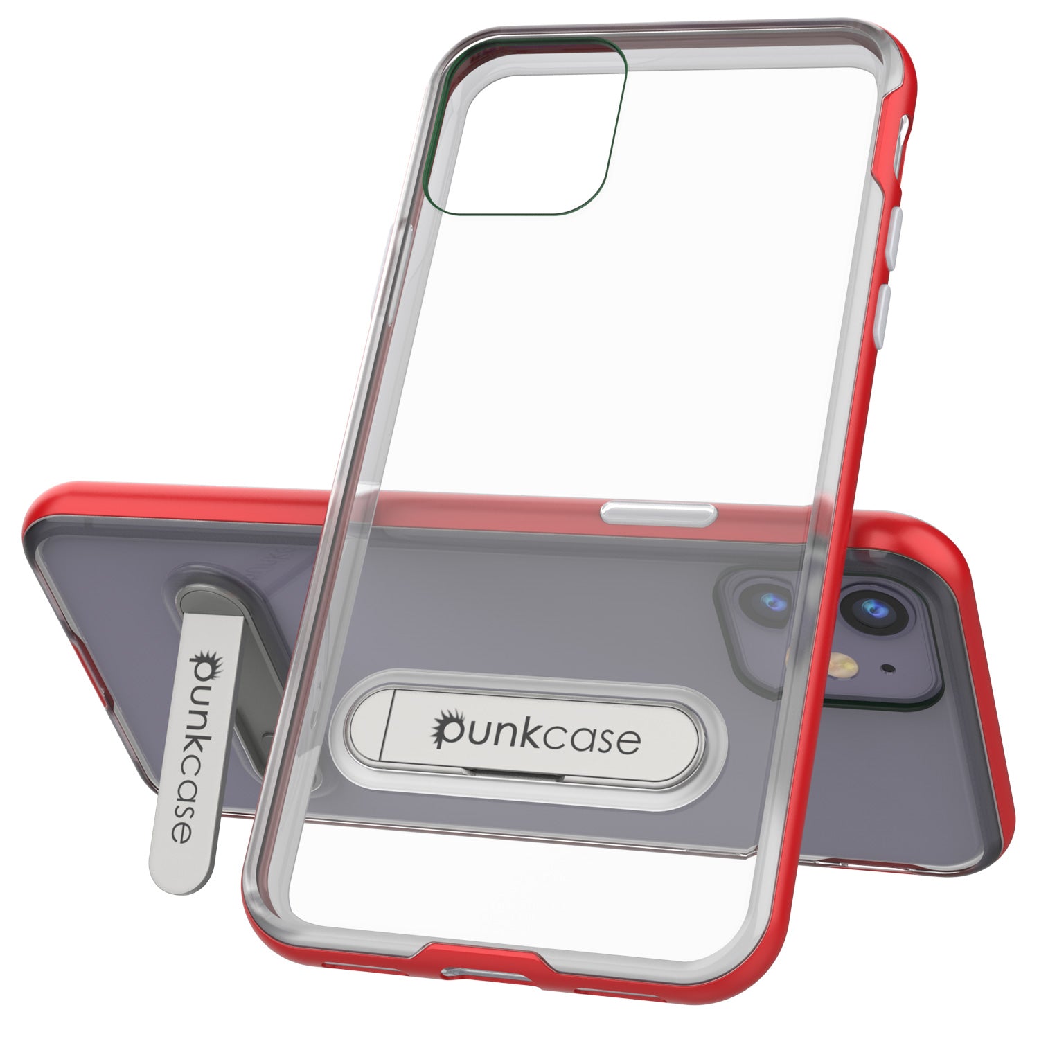 iPhone 11 Case, PUNKcase [LUCID 3.0 Series] [Slim Fit] Armor Cover w/ Integrated Screen Protector [Red]