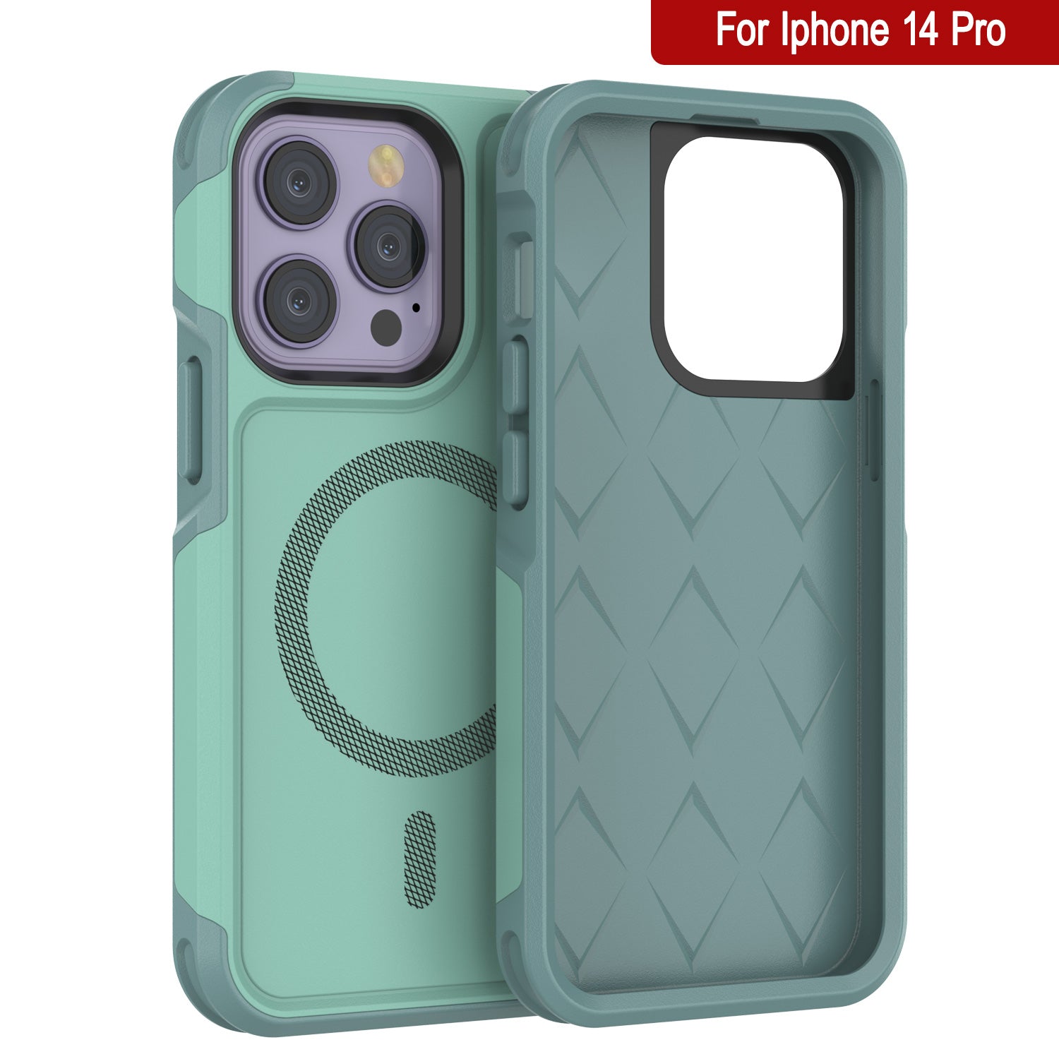 PunkCase iPhone 14 Pro Case, [Spartan 2.0 Series] Clear