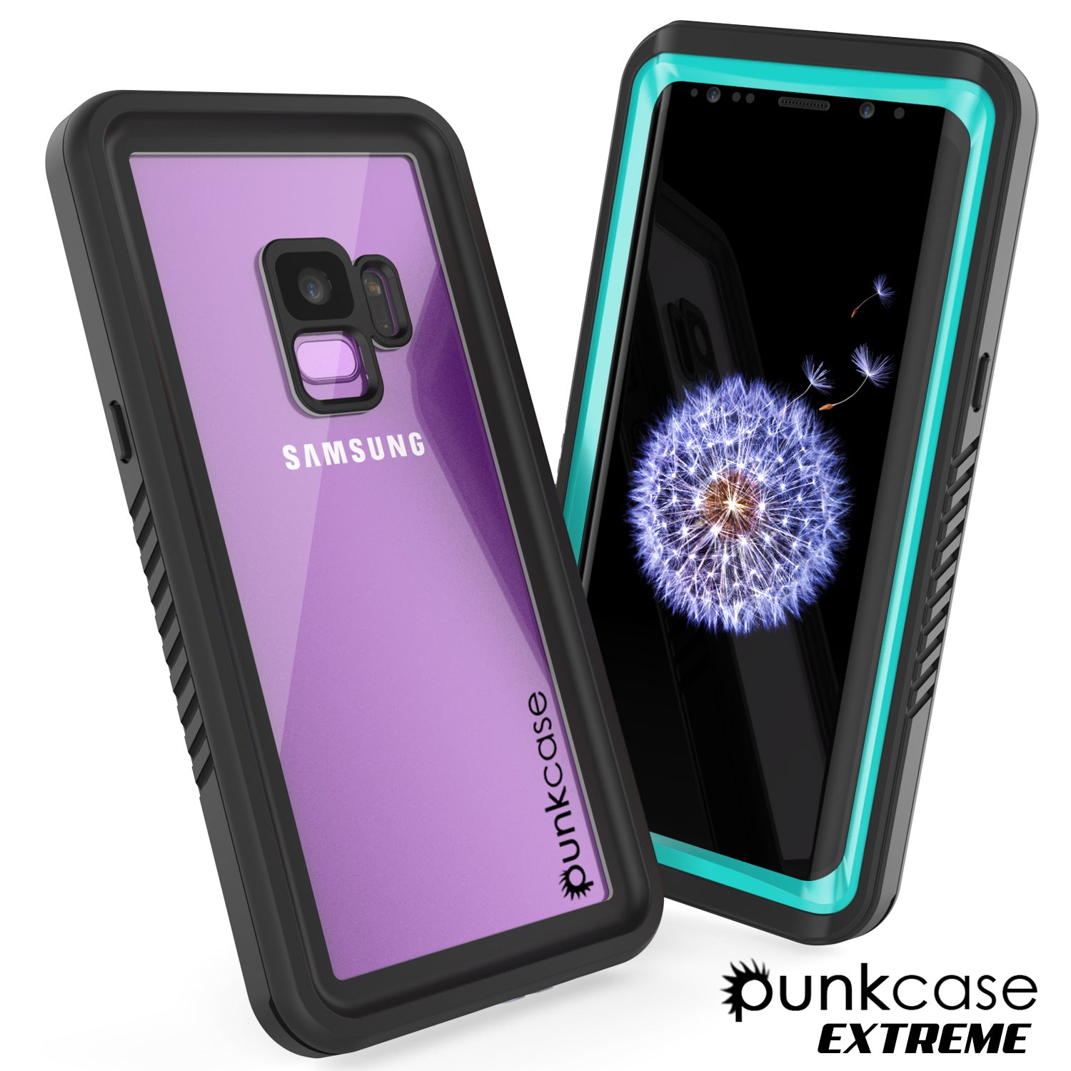 Galaxy S9 PLUS Waterproof Case, Punkcase [Extreme Series] [Slim Fit] Armor Cover [Teal]