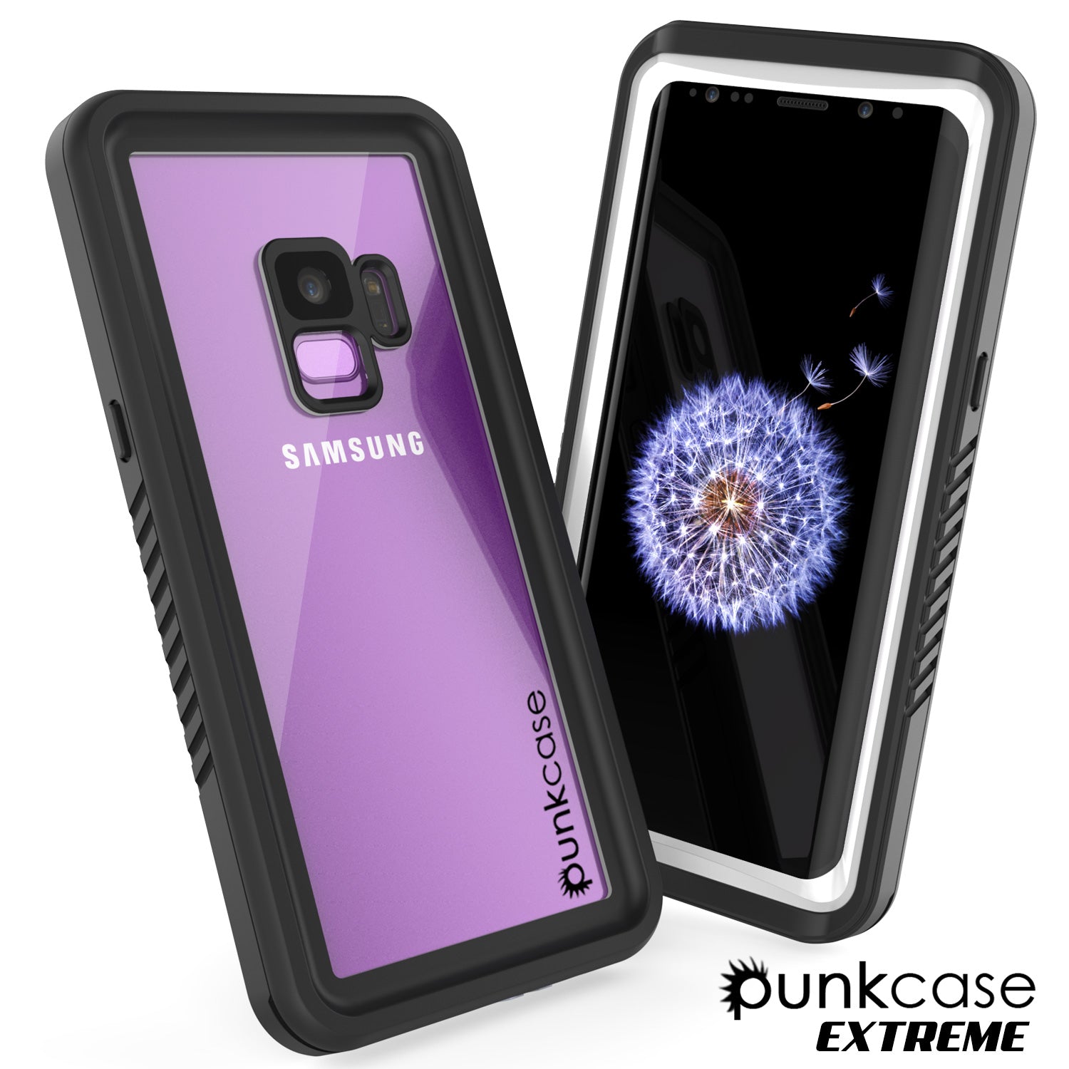 Galaxy S9 PLUS Waterproof Case, Punkcase [Extreme Series] [Slim Fit]  Armor Cover [White]