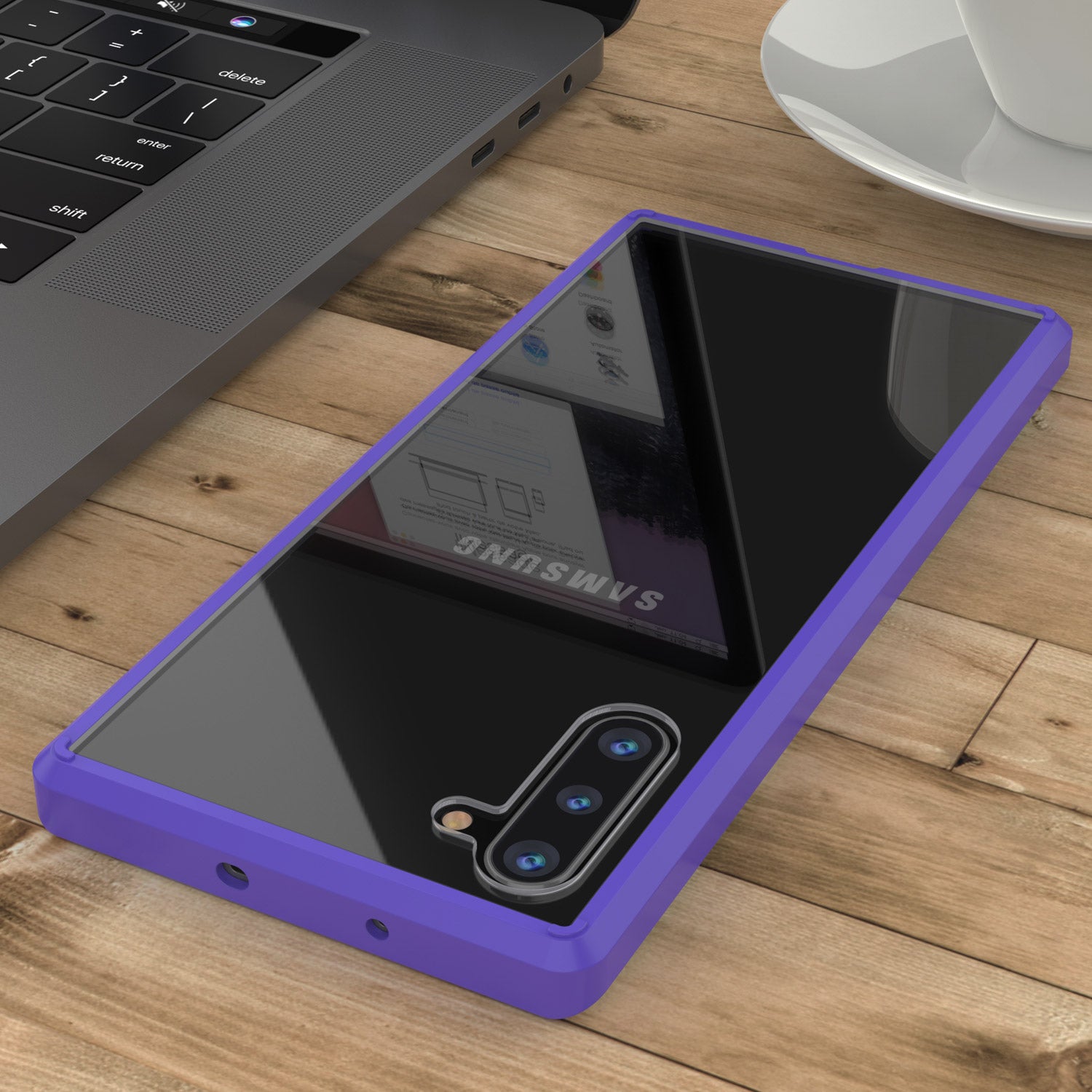 Galaxy Note 10 Punkcase Lucid-2.0 Series Slim Fit Armor Purple Case Cover