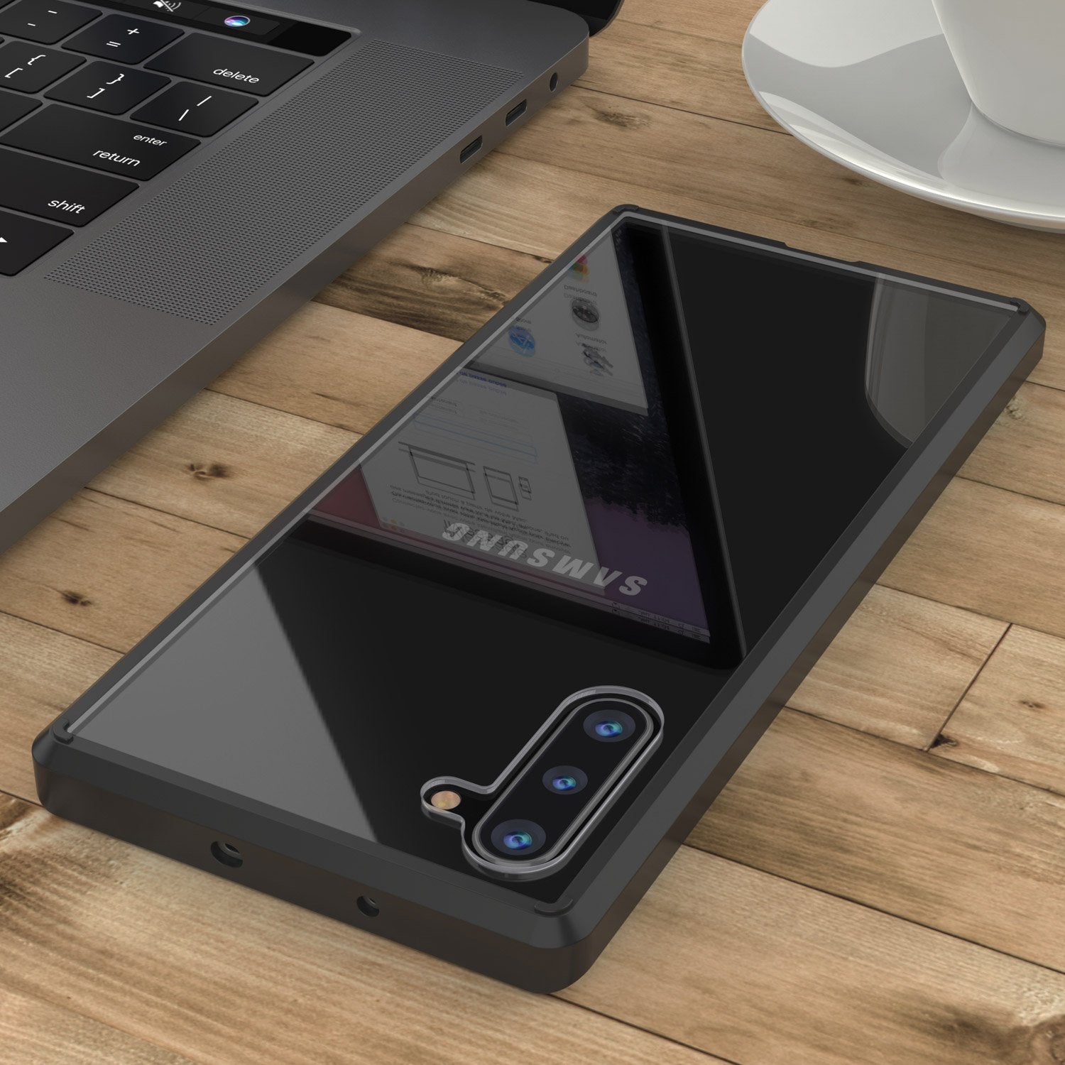 Galaxy Note 20 Punkcase Lucid-2.0 Series Slim Fit Armor Black Case Cover