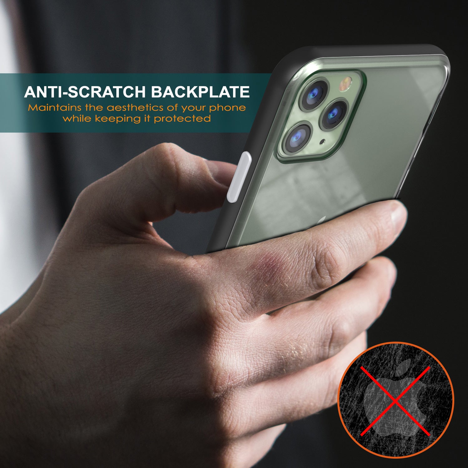 iPhone 11 Pro Case, PUNKcase [LUCID 3.0 Series] [Slim Fit] Armor Cover w/ Integrated Screen Protector [Black]