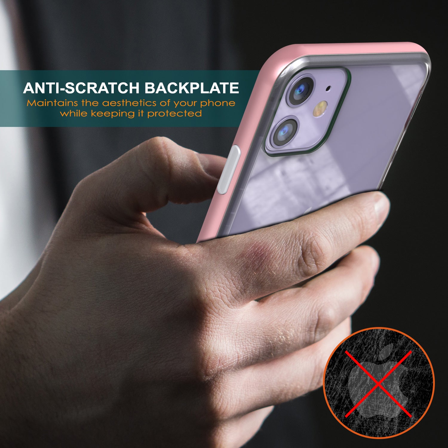 iPhone 11 Case, PUNKcase [LUCID 3.0 Series] [Slim Fit] Armor Cover w/ Integrated Screen Protector [Rose Gold]