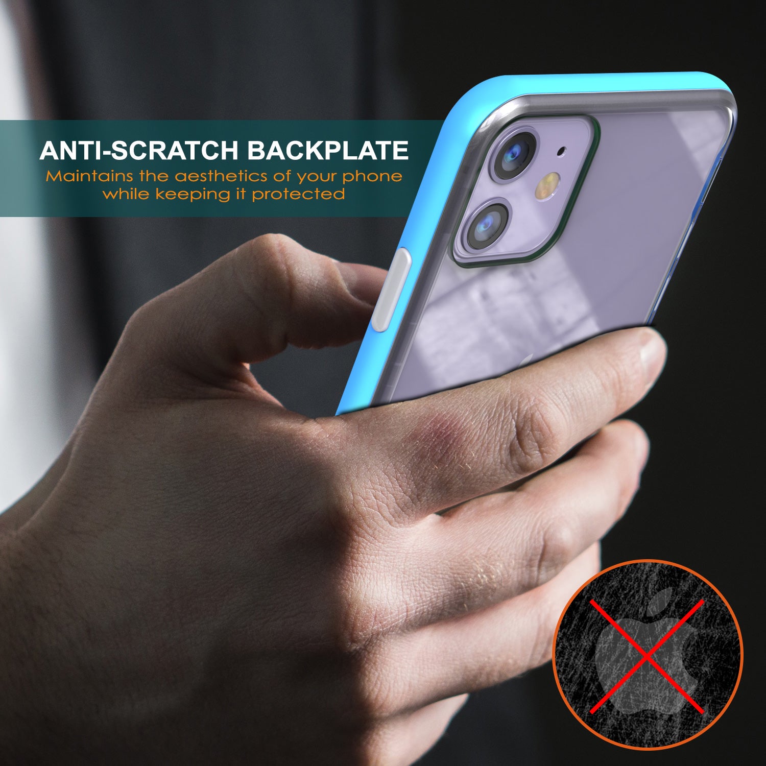 iPhone 11 Case, PUNKcase [LUCID 3.0 Series] [Slim Fit] Armor Cover w/ Integrated Screen Protector [Blue]