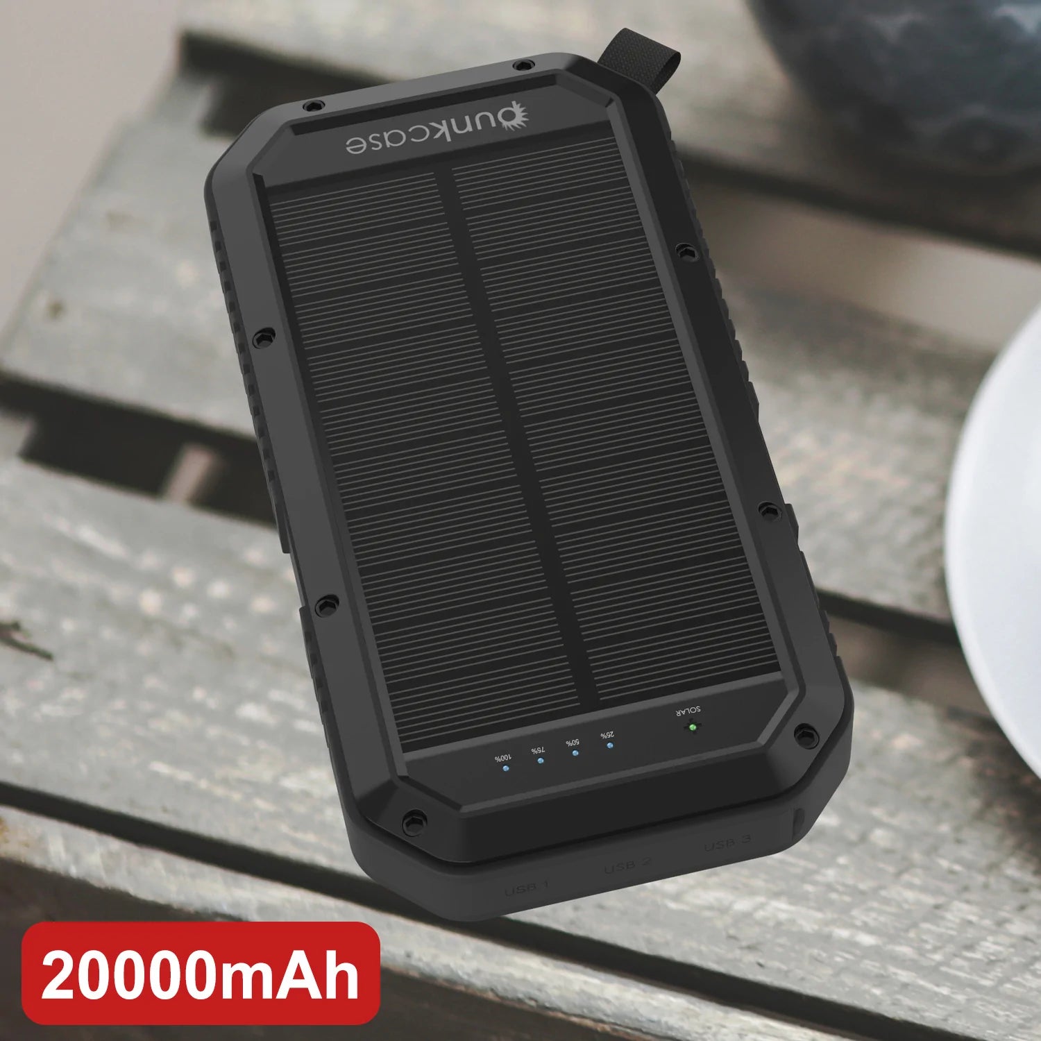 Wireless Solar Powerbank 20000mAh Battery Pack