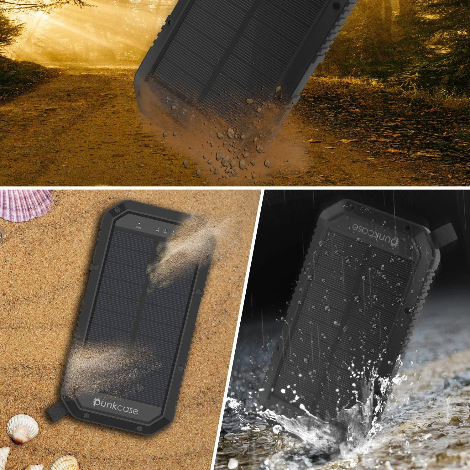 Wireless Solar Powerbank 20000mAh Battery Pack