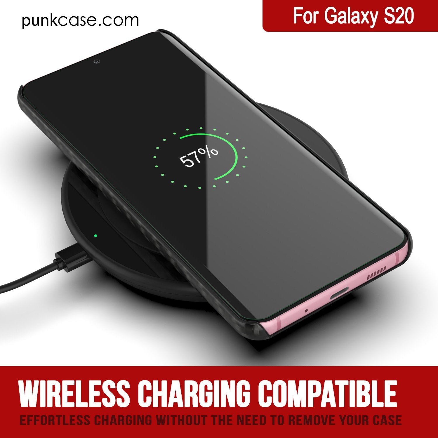 Galaxy S21 Case, Punkcase CarbonShield, Heavy Duty & Ultra Thin 2 Piece Dual Layer PU Leather Black Cover (Carbon Fiber Style)