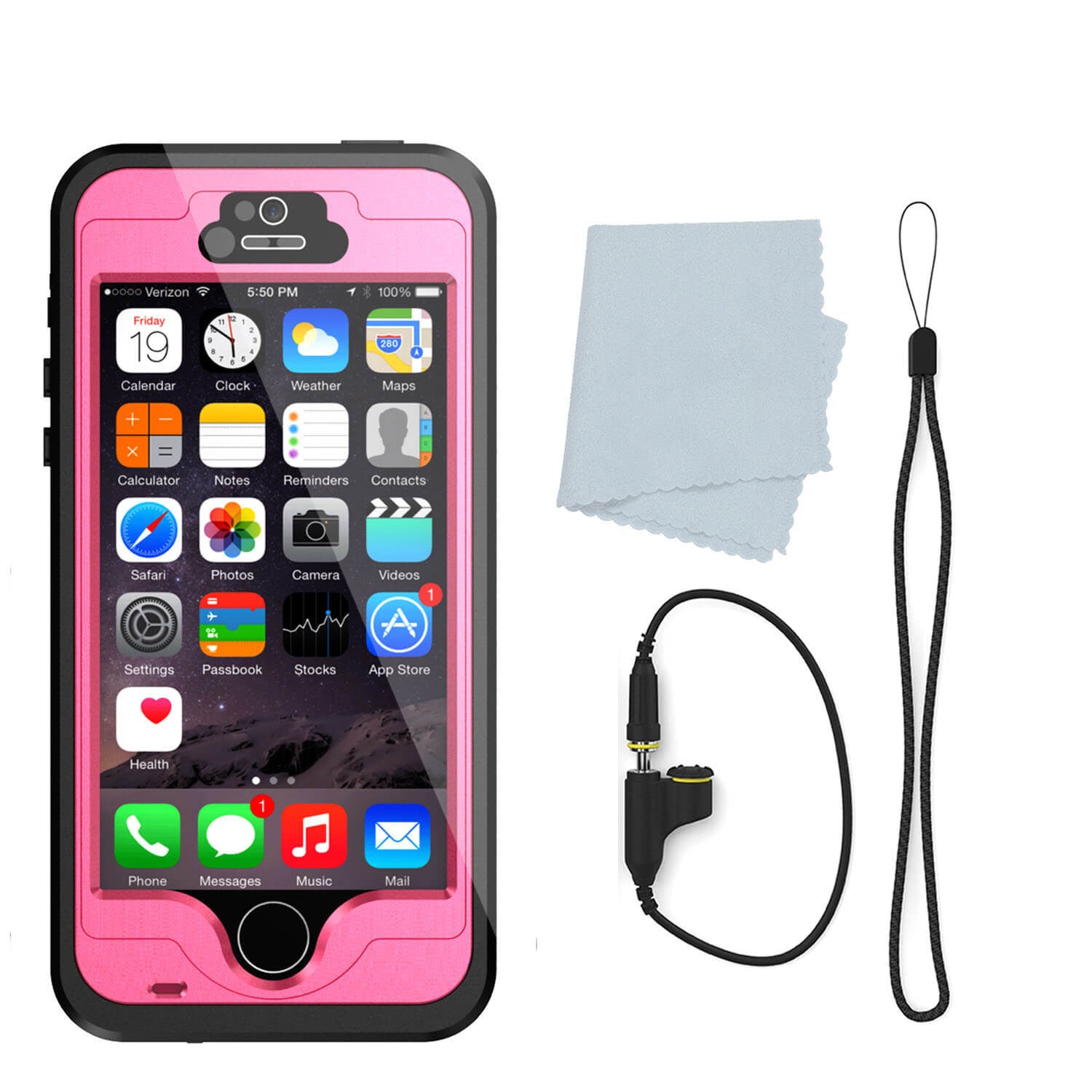 iPhone SE/5S/5 Waterproof Case, PunkCase StudStar Pink  Shock/Dirt/Snow Proof | Lifetime Warranty