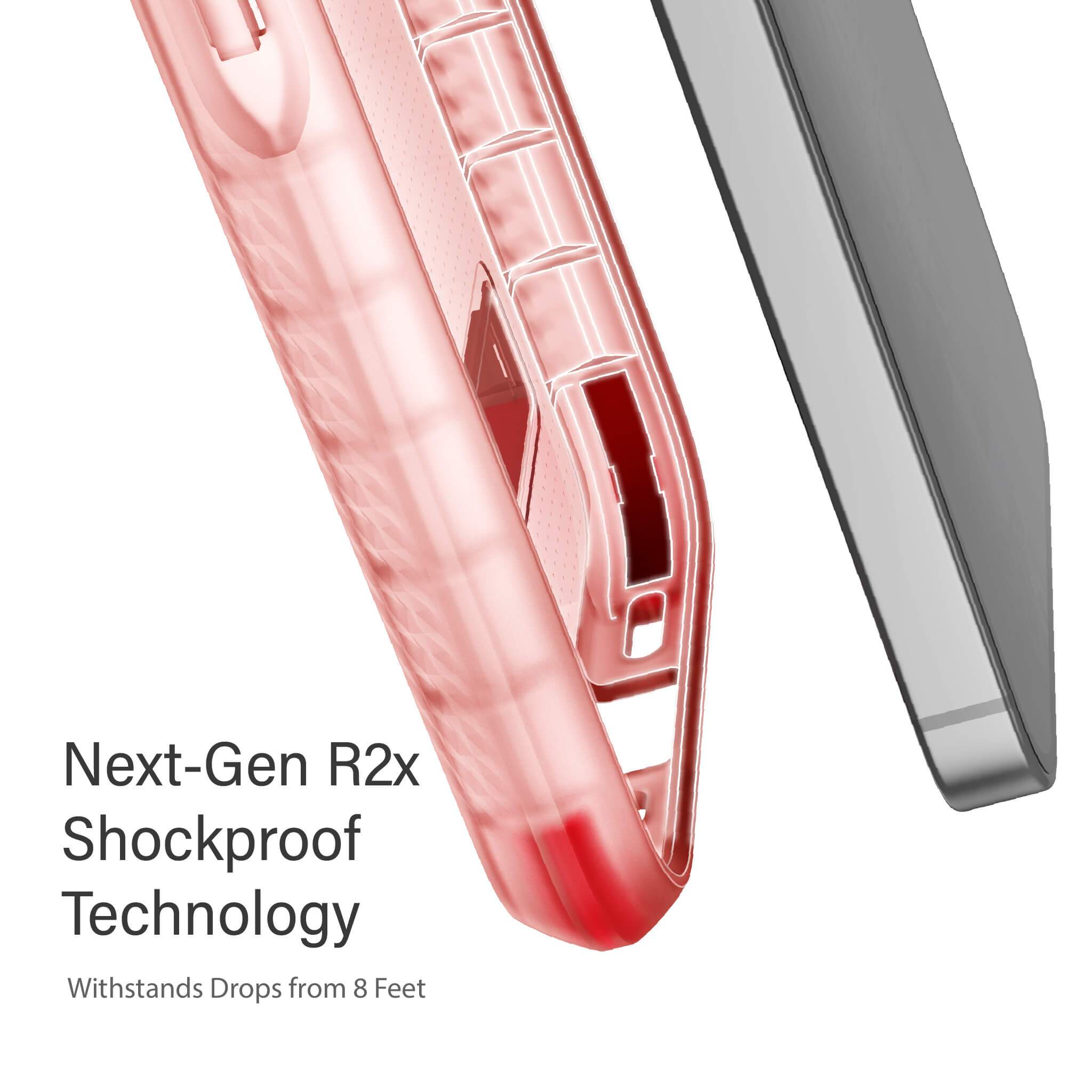 iPhone 12 Pro Max  - COVERT CLEAR Cases with Metal Kickstand [Pink]