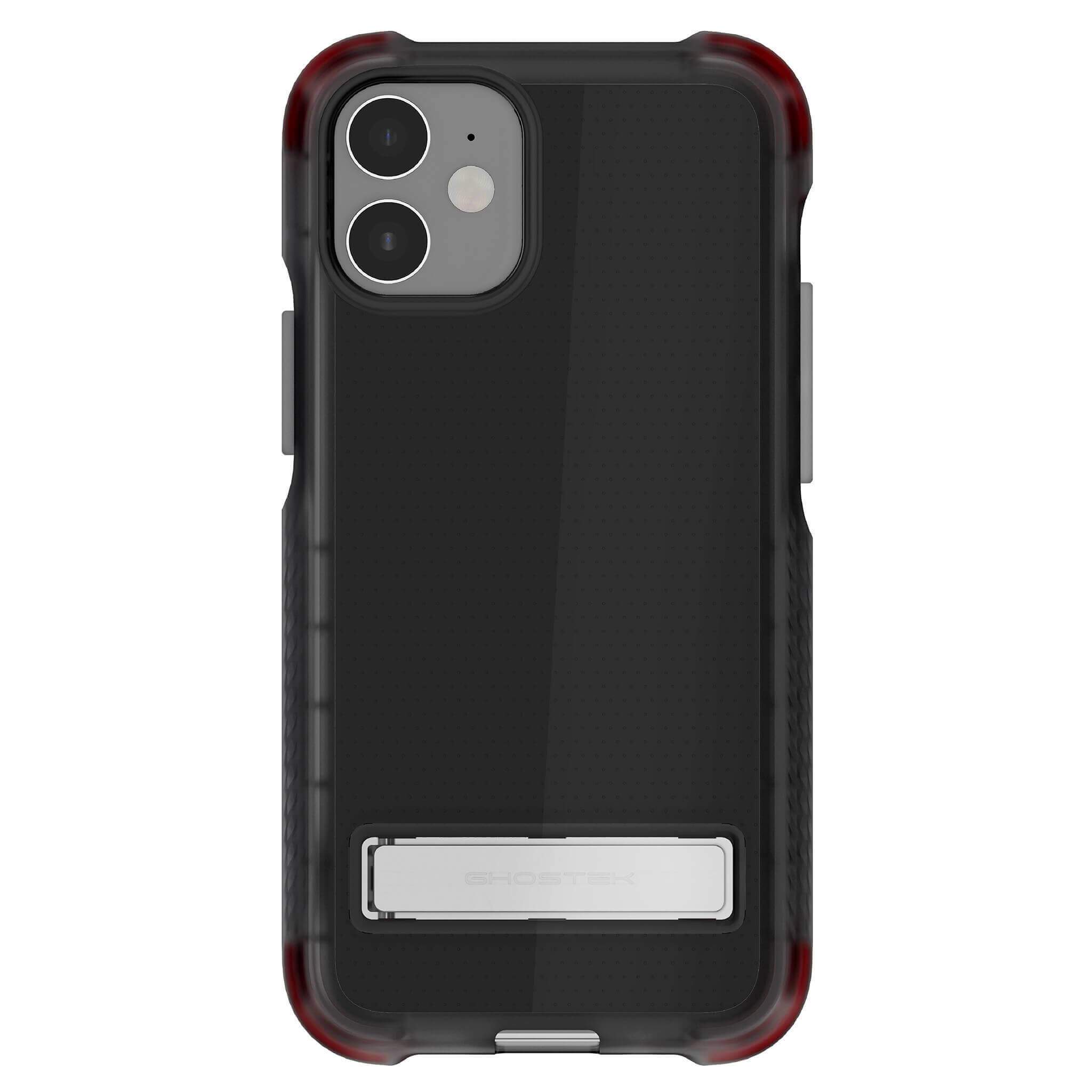 iPhone 12  - COVERT CLEAR Cases with Metal Kickstand [Smoke]