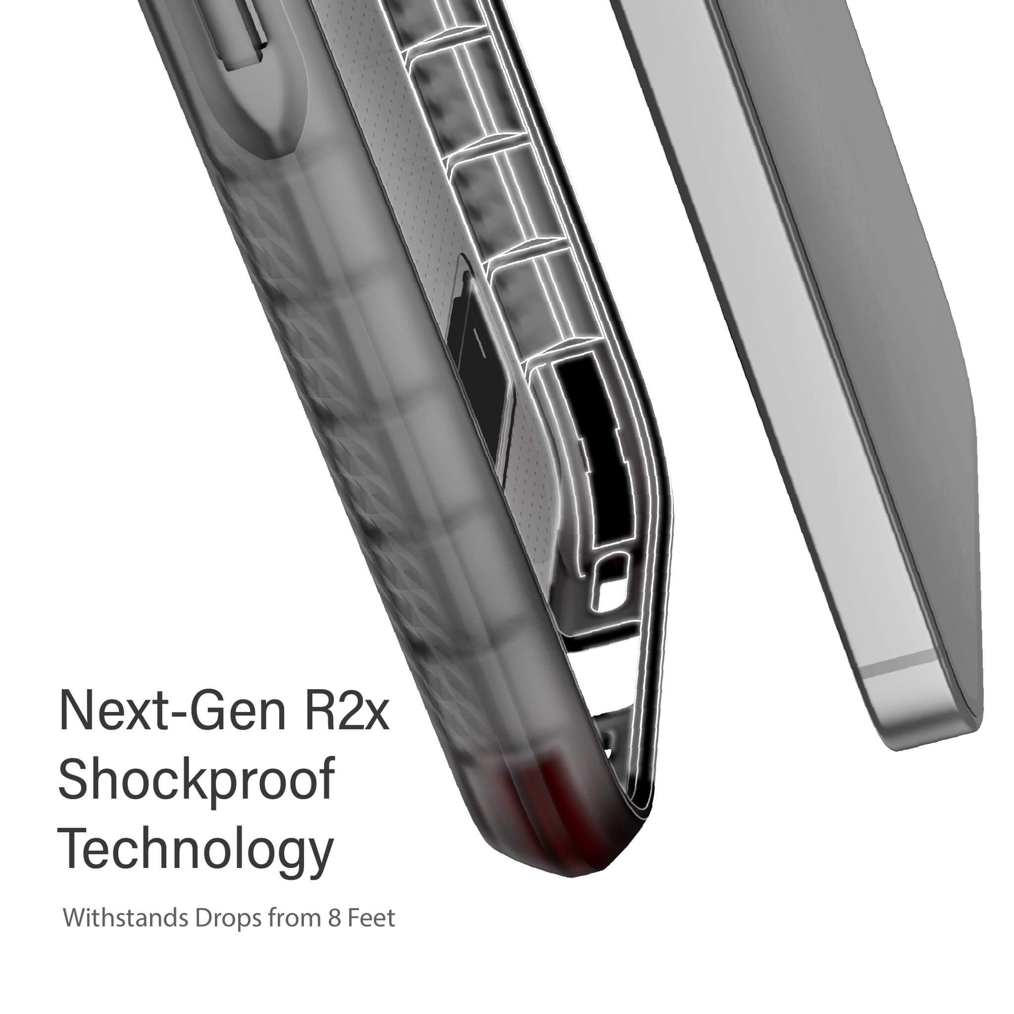 iPhone 12  - COVERT CLEAR Cases with Metal Kickstand [Smoke]