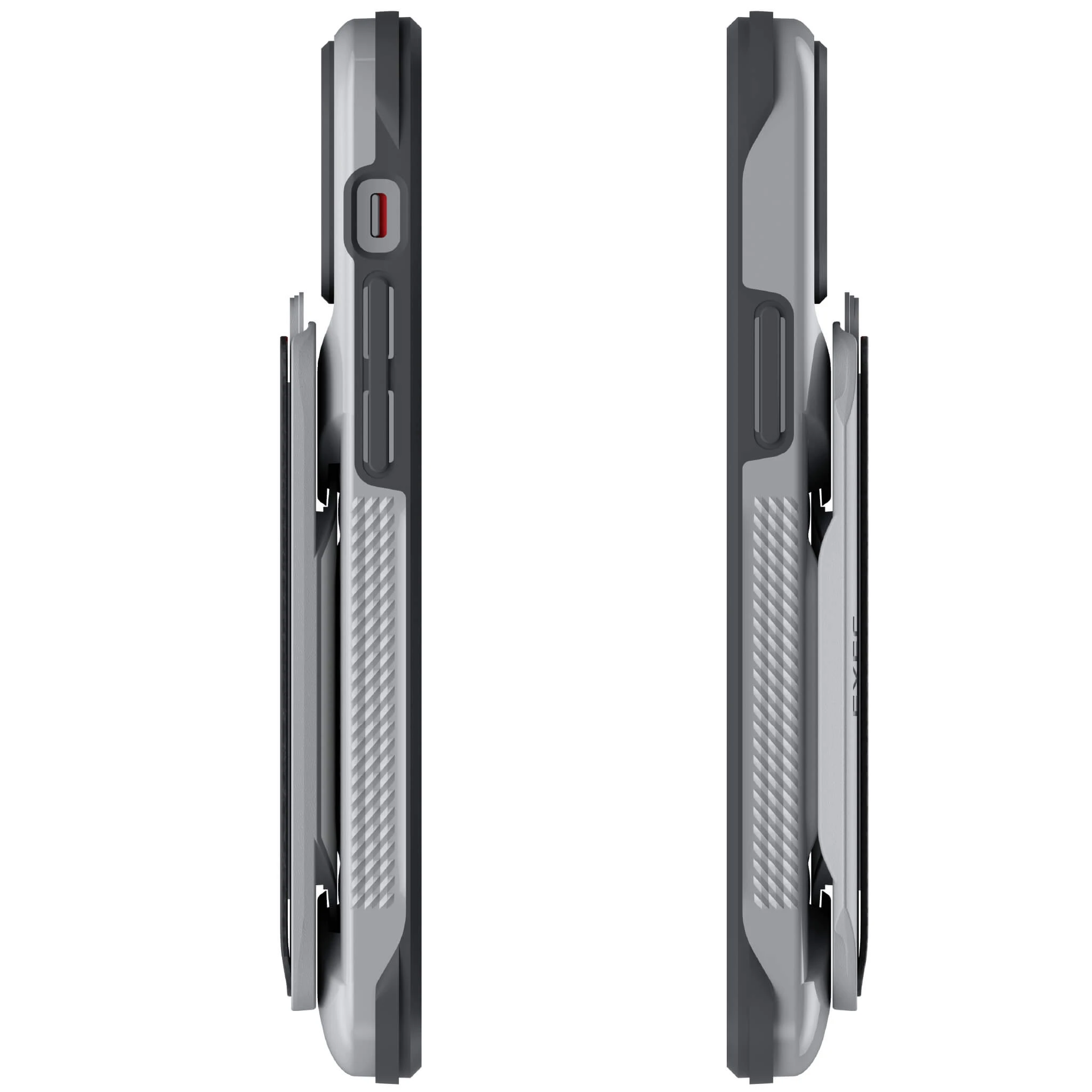 iPhone 12  - Magnetic Wallet Case with Card Holder [Gray]