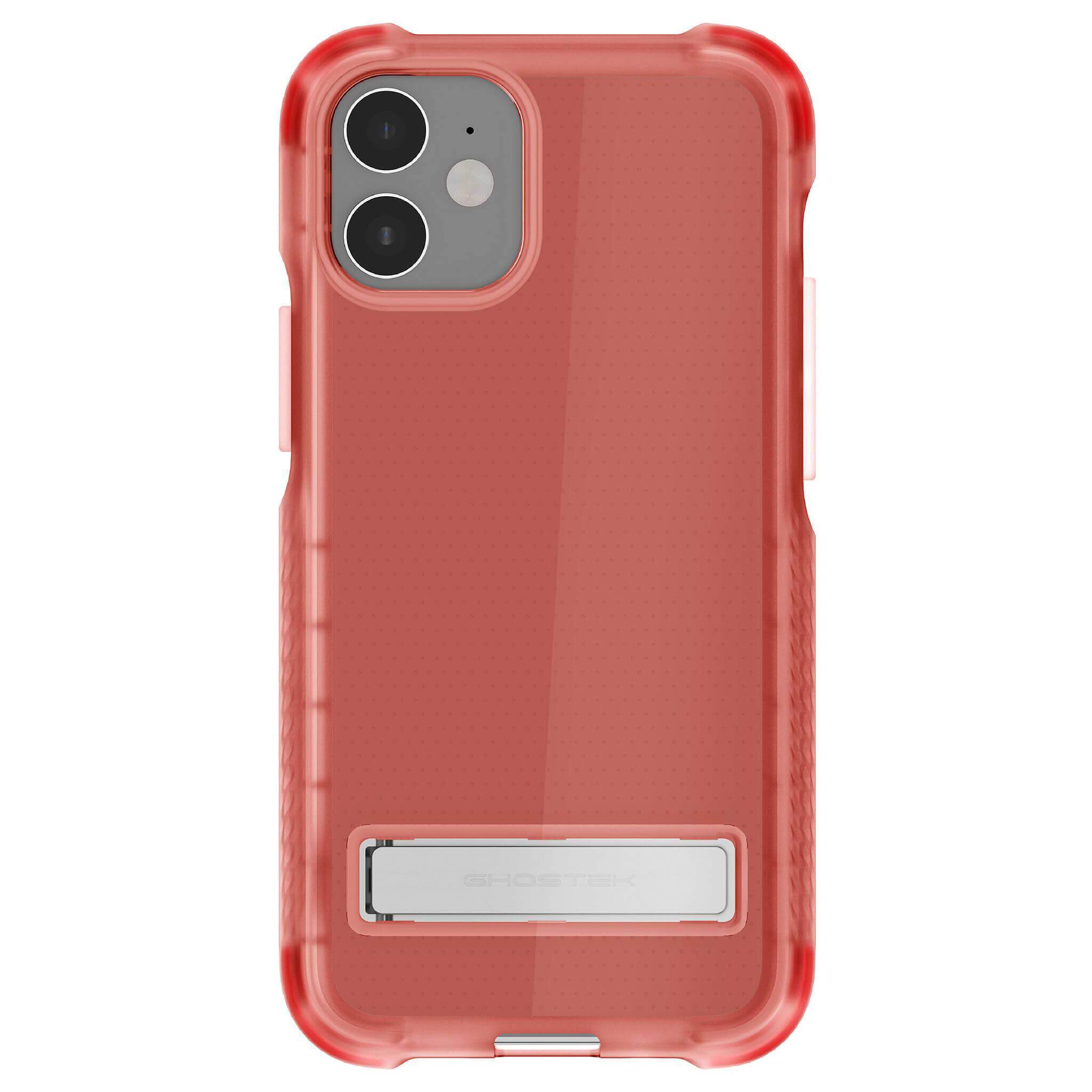 iPhone 12 Mini  - COVERT CLEAR Cases with Metal Kickstand [Pink]