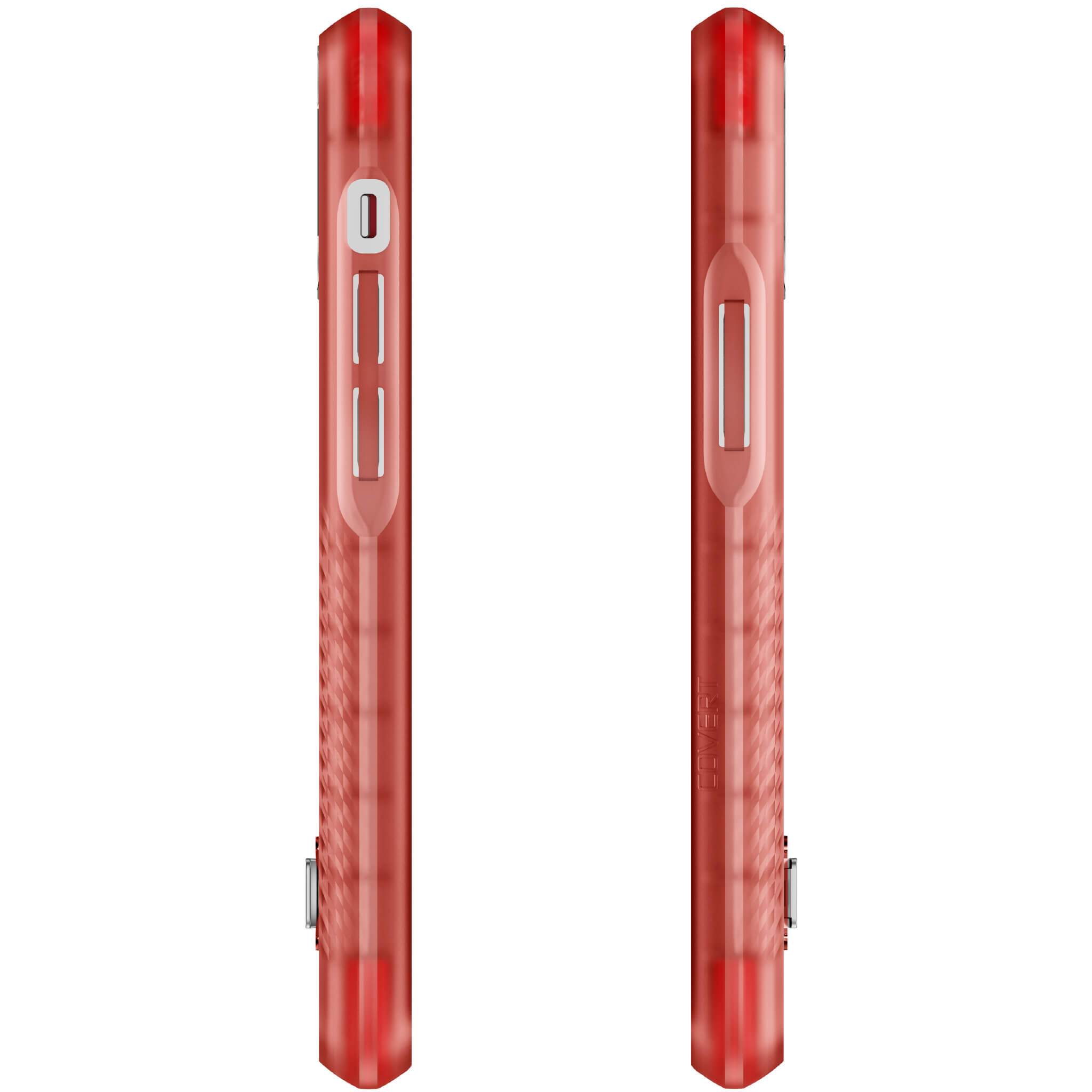 iPhone 12 Mini  - COVERT CLEAR Cases with Metal Kickstand [Pink]