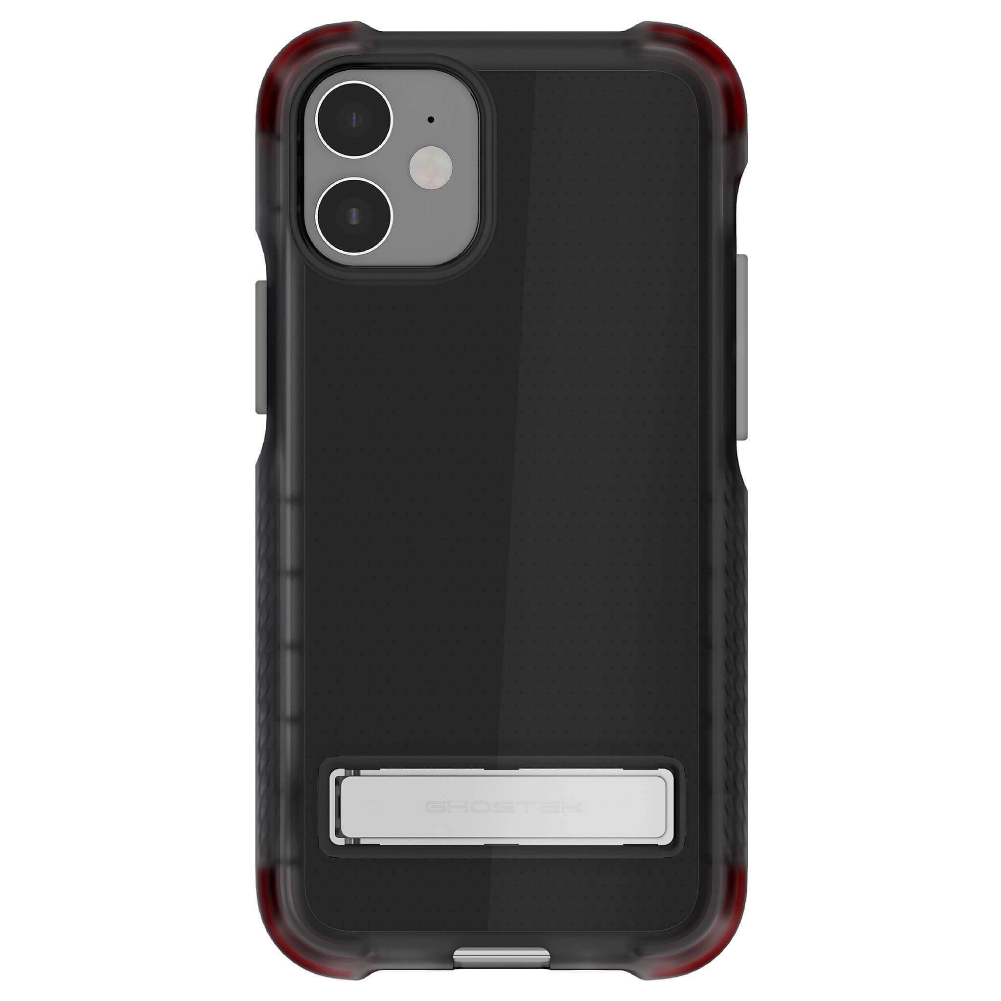 iPhone 12 Mini  - COVERT CLEAR Cases with Metal Kickstand [Smoke]