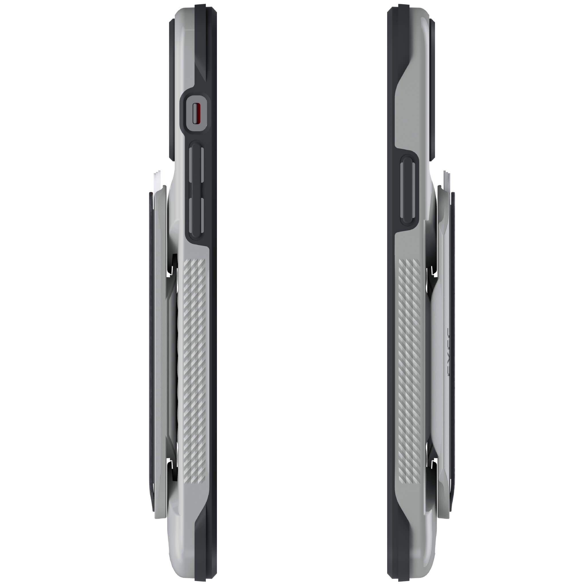 iPhone 12 Mini  - Magnetic Wallet Case with Card Holder [Gray]