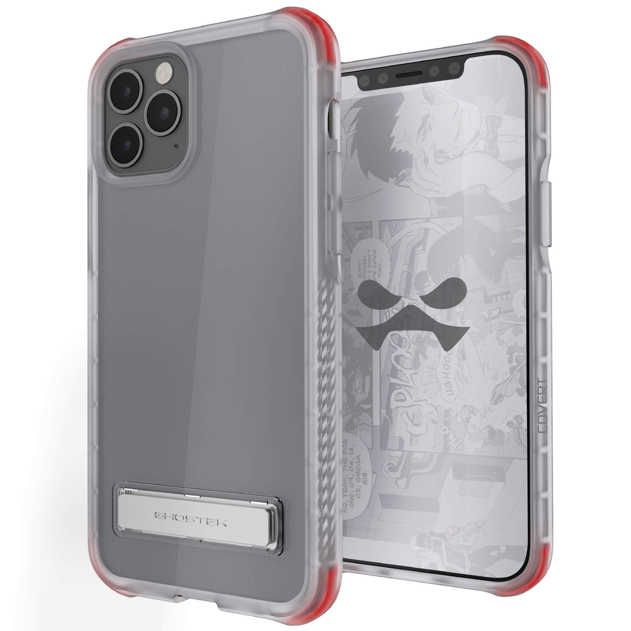 iPhone 12 Pro  - COVERT CLEAR Cases with Metal Kickstand [Clear]