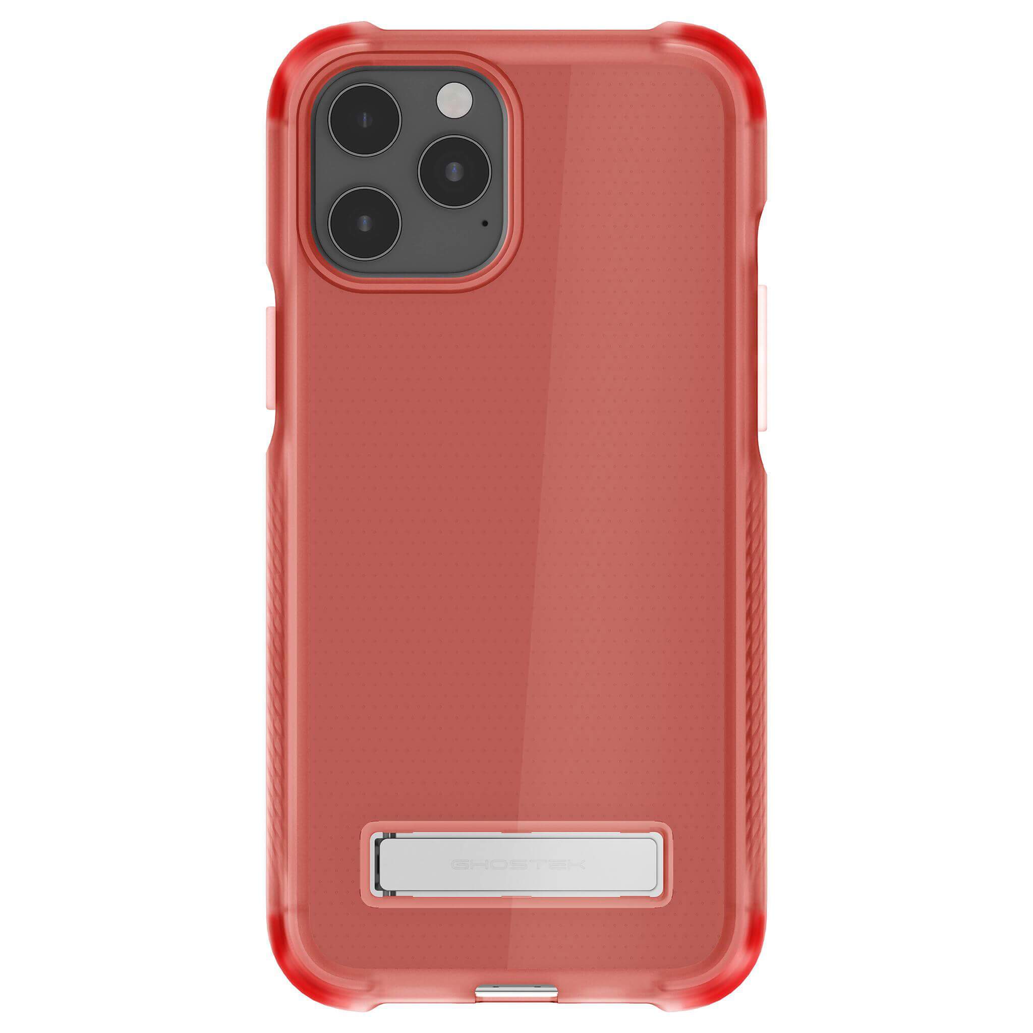 iPhone 12 Pro  - COVERT CLEAR Cases with Metal Kickstand [Pink]