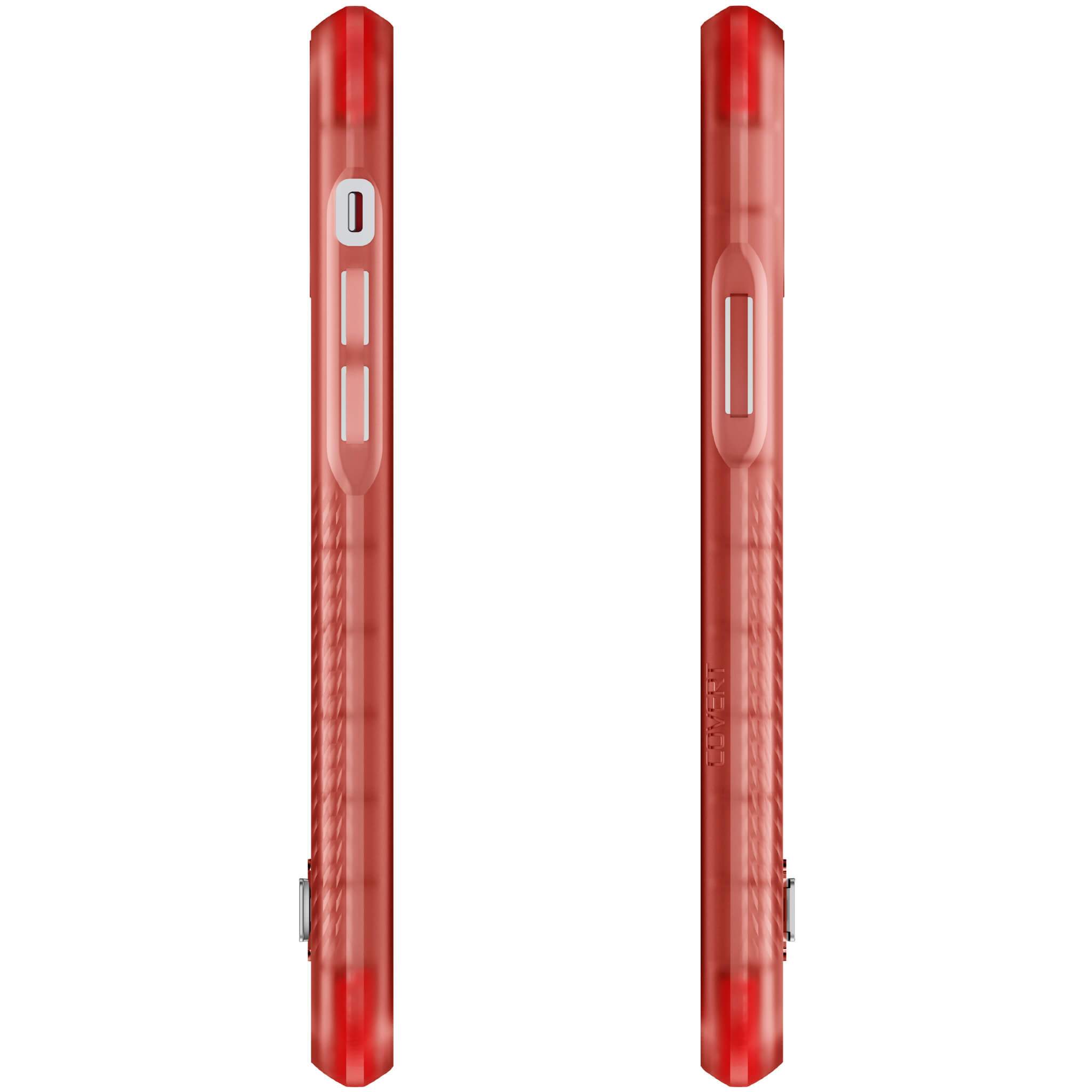 iPhone 12 Pro  - COVERT CLEAR Cases with Metal Kickstand [Pink]