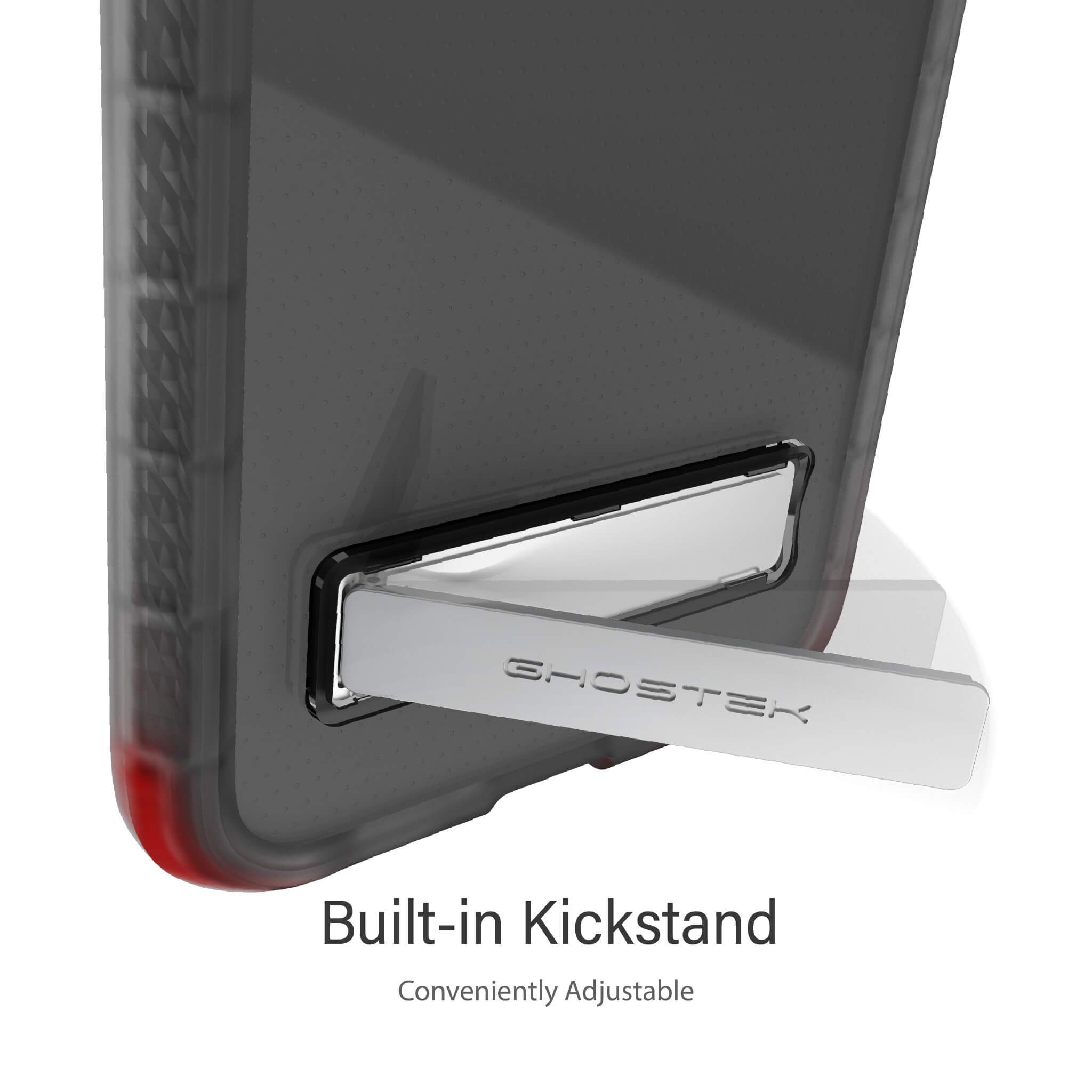 iPhone 12 Pro  - COVERT CLEAR Cases with Metal Kickstand [Smoke]