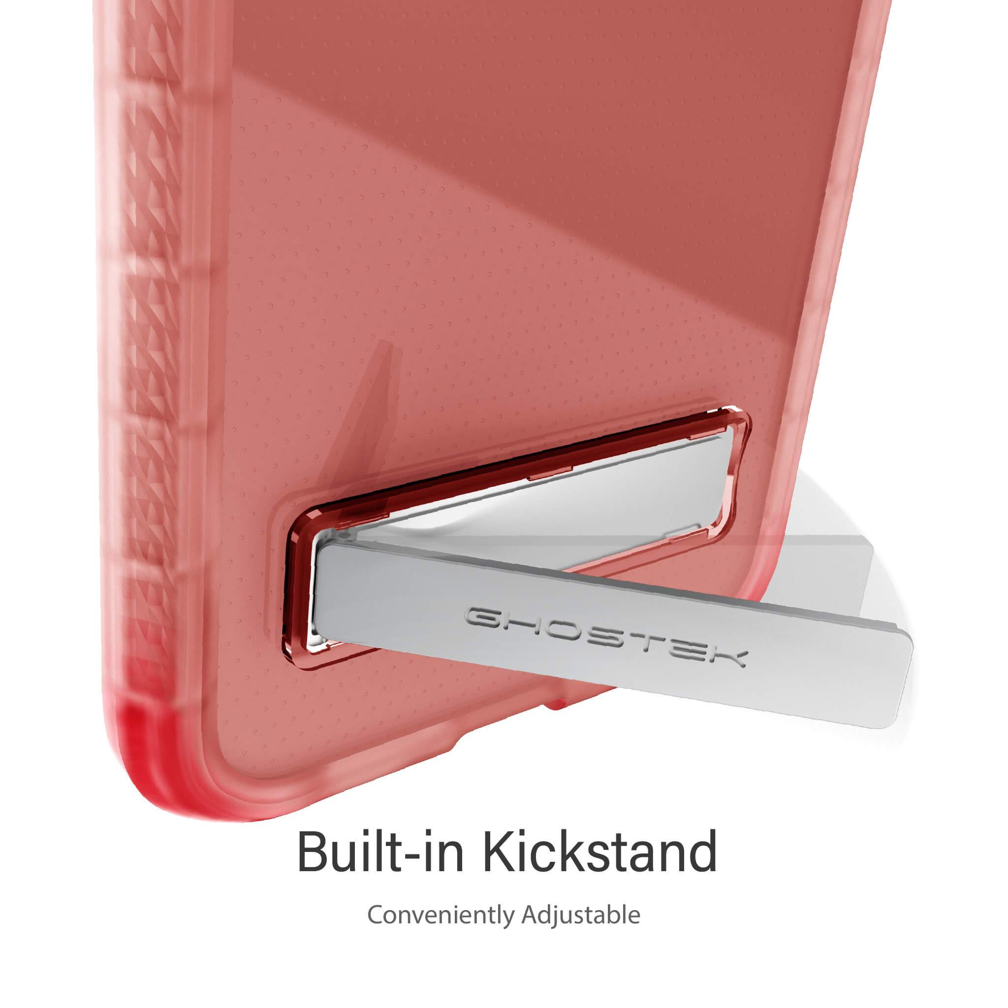 iPhone 12 Pro  - COVERT CLEAR Cases with Metal Kickstand [Pink]