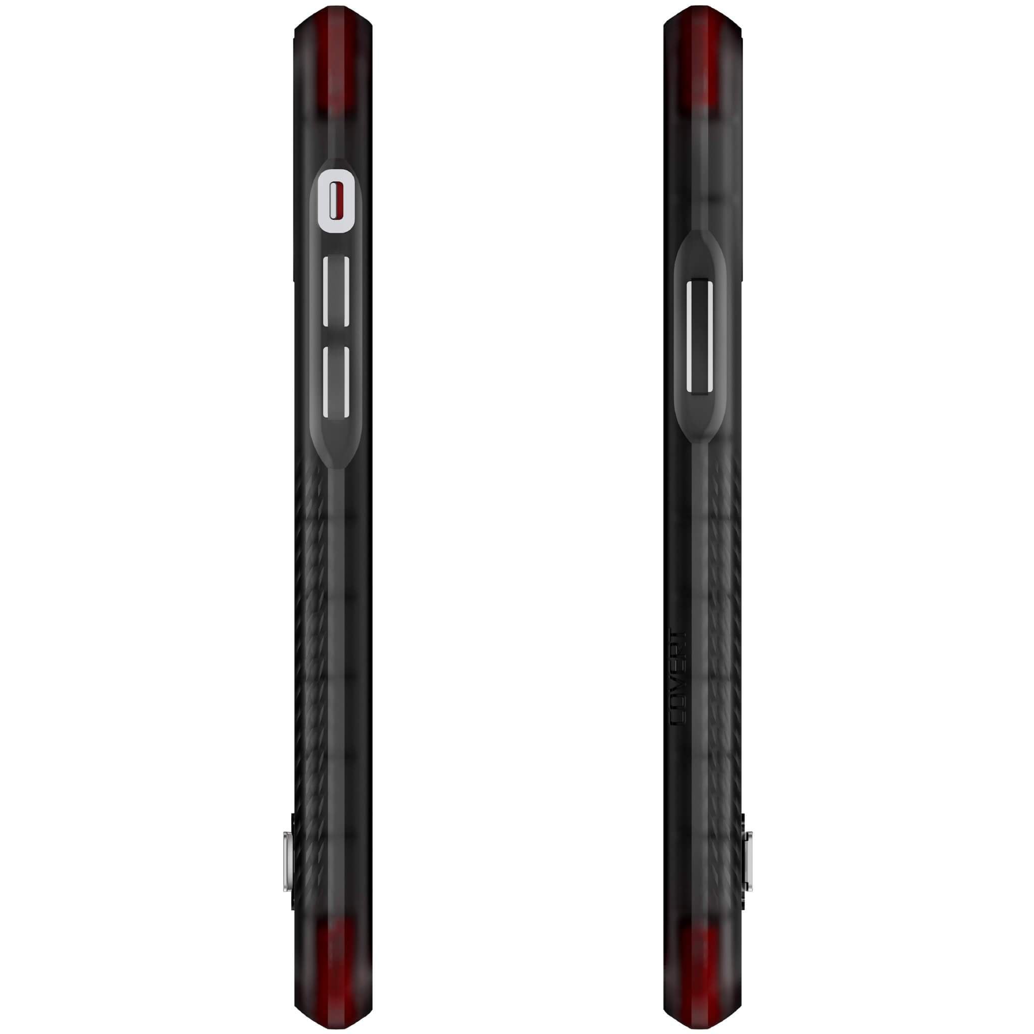 iPhone 12 Pro  - COVERT CLEAR Cases with Metal Kickstand [Smoke]