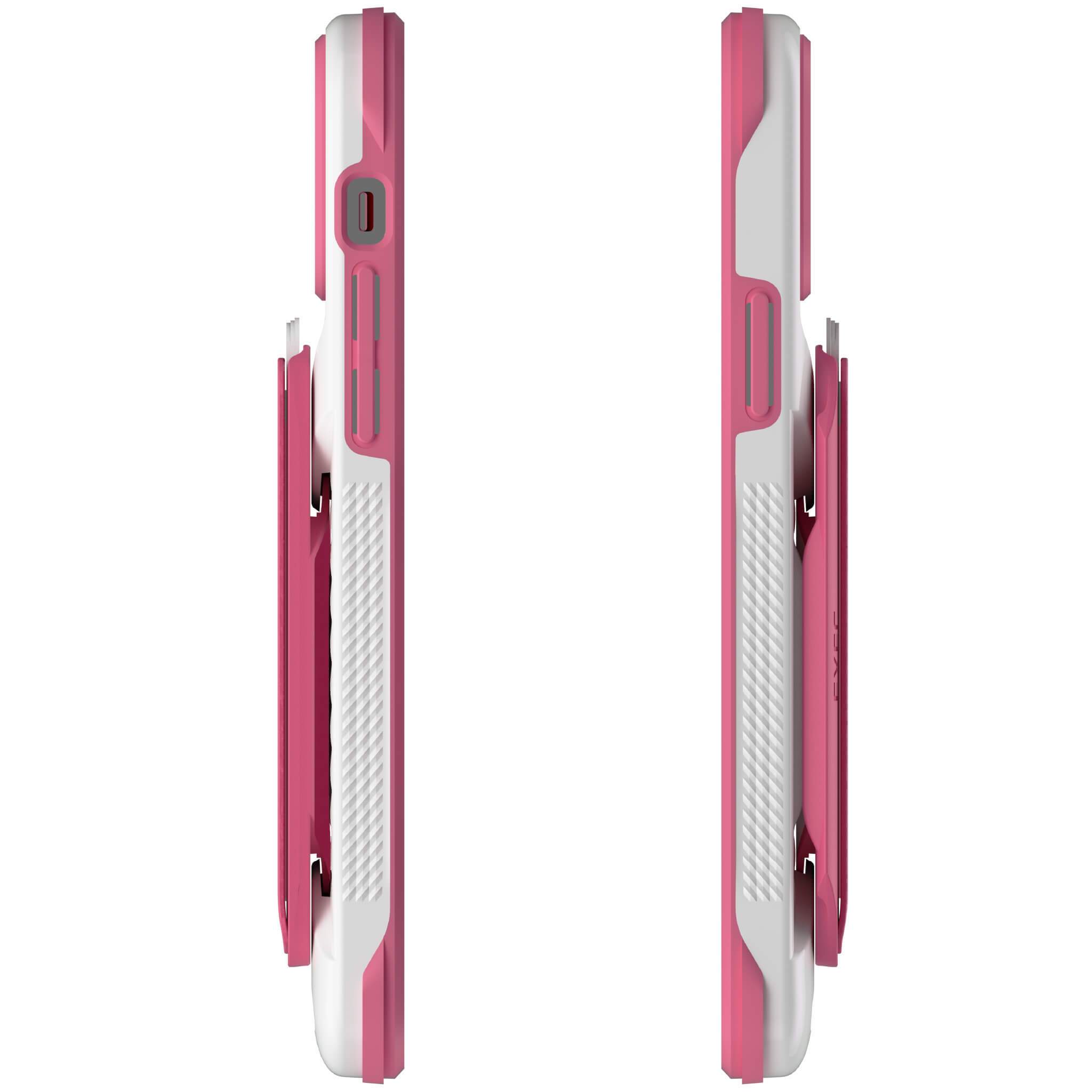 iPhone 12 Pro  - Magnetic Wallet Case with Card Holder [Pink]