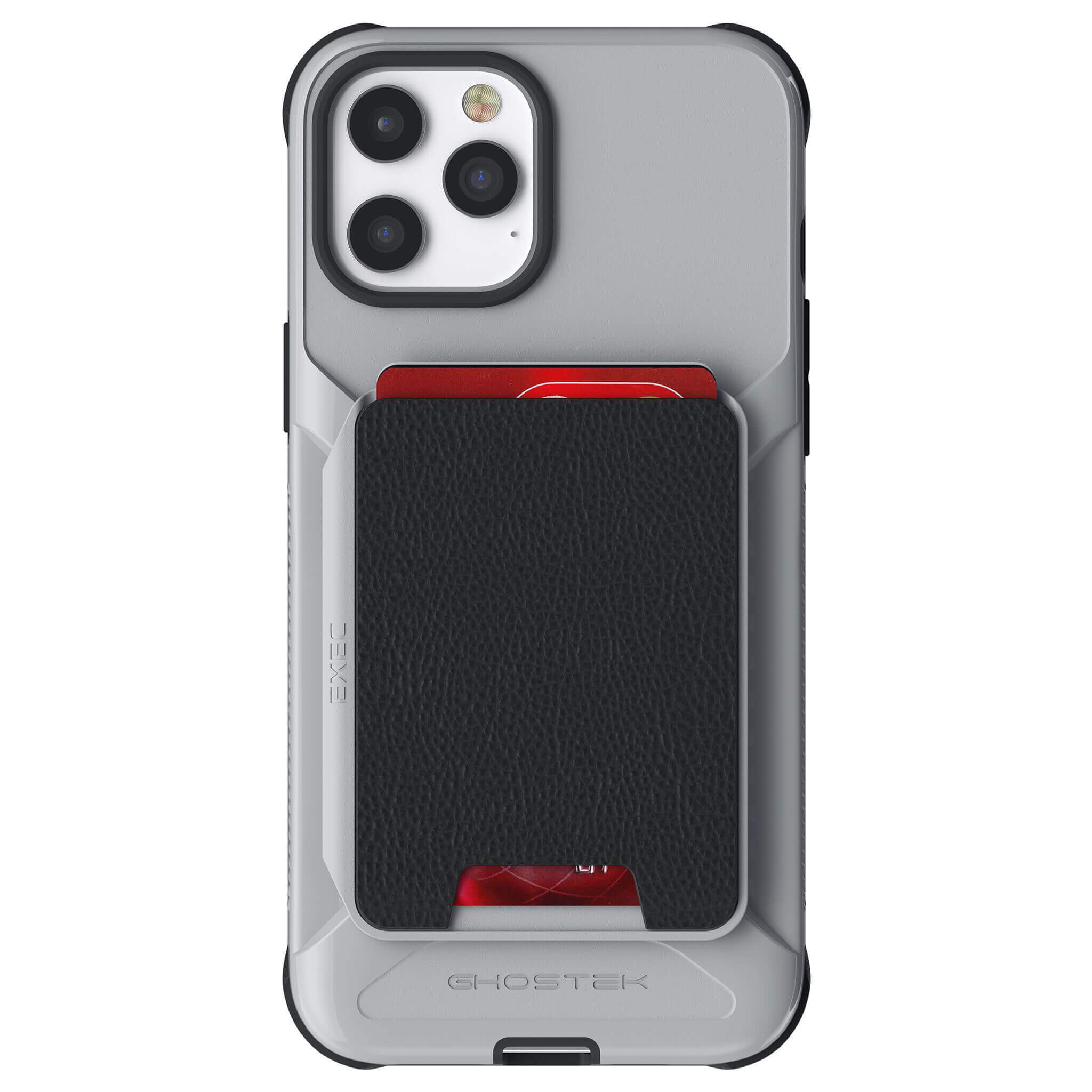 iPhone 12 Pro Max Magnetic Wallet Case with Card Holder Gray