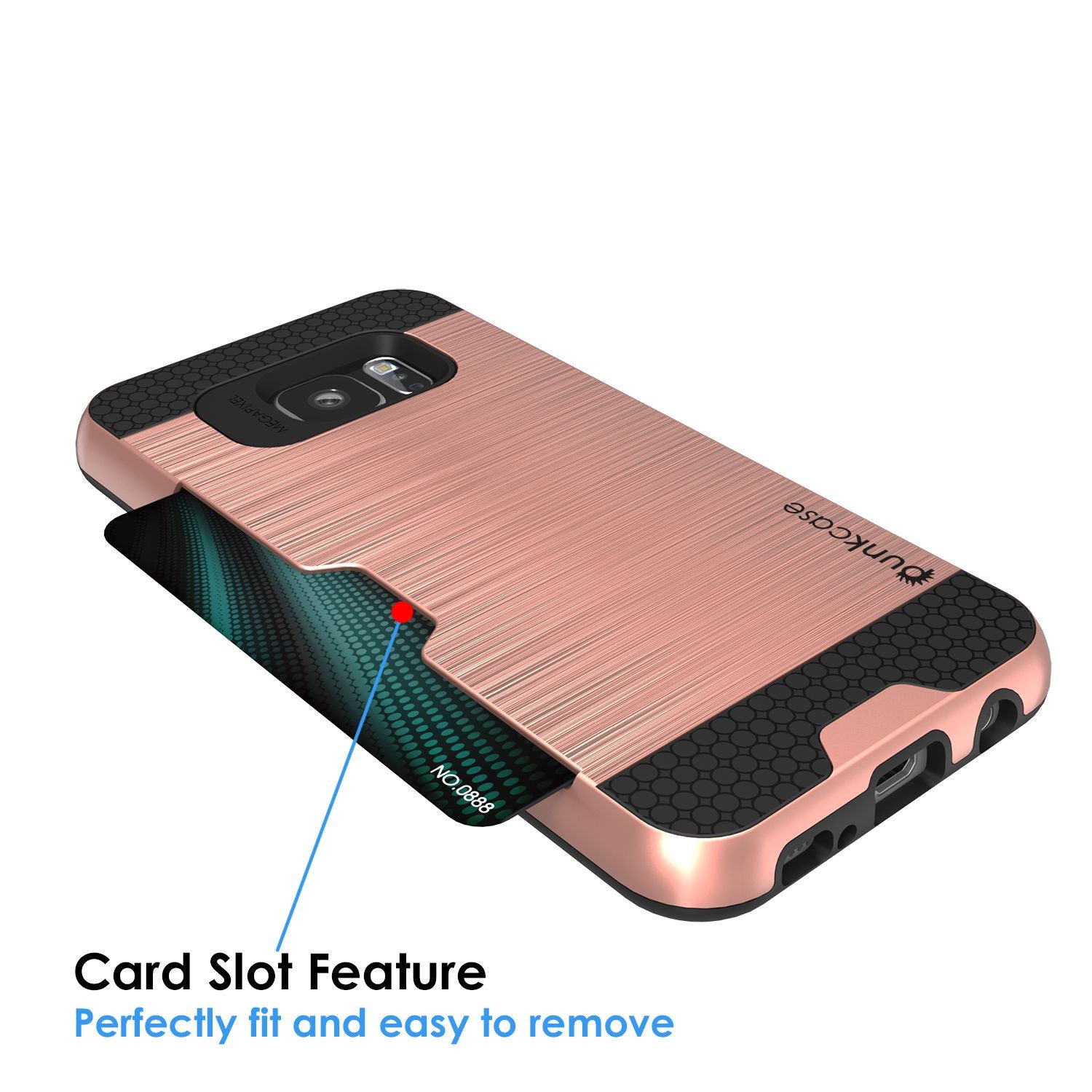 Galaxy s7 EDGE Case PunkCase SLOT Rose Series Slim Armor Soft Cover Case