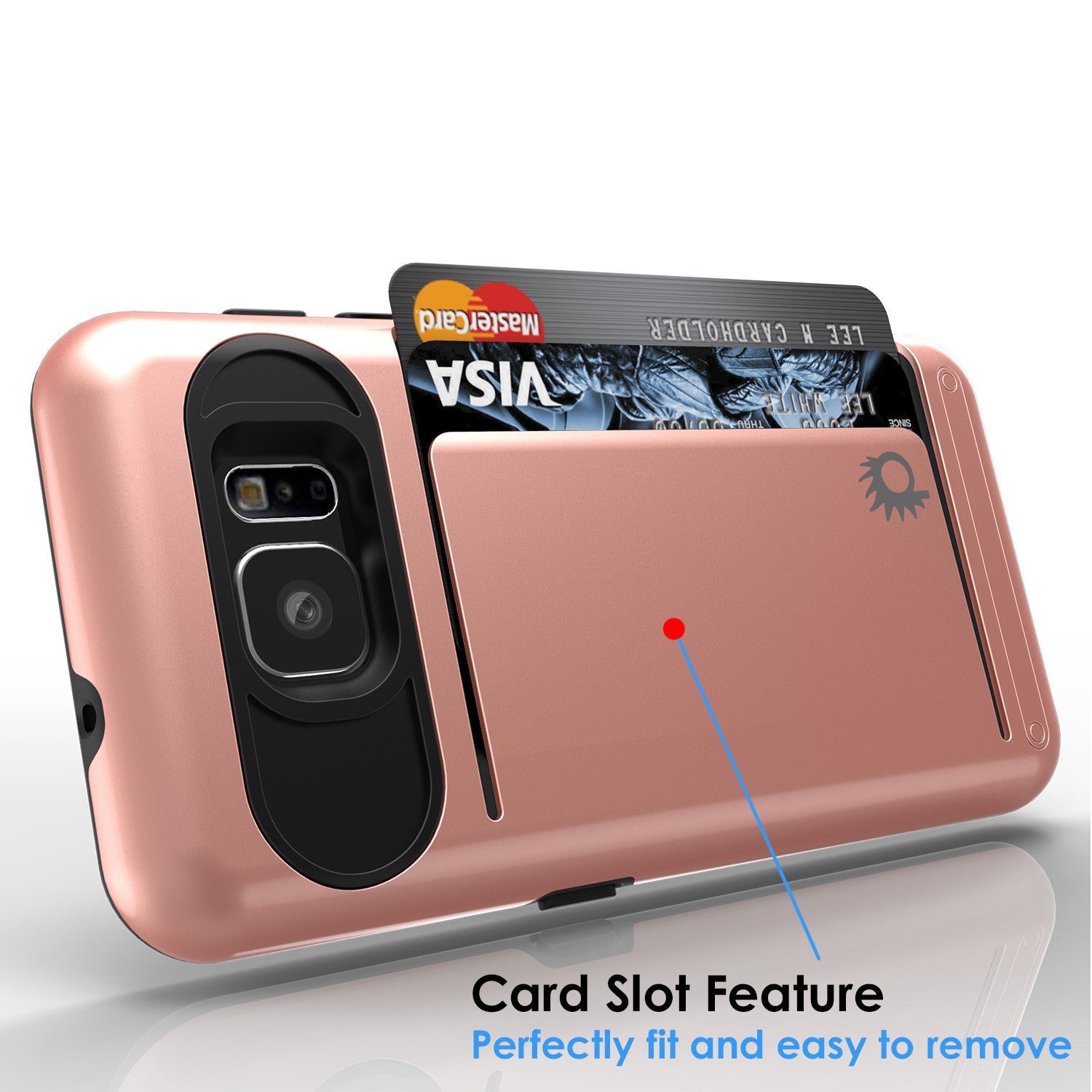 Galaxy s7 Case PunkCase CLUTCH Rose Gold Series Slim Armor Soft Cover Case w/ Tempered Glass