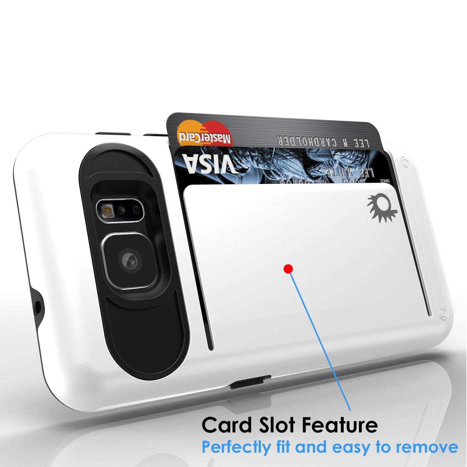 Galaxy S7 EDGE Case PunkCase CLUTCH White Series Slim Armor Soft Cover Case w/ Screen Protector