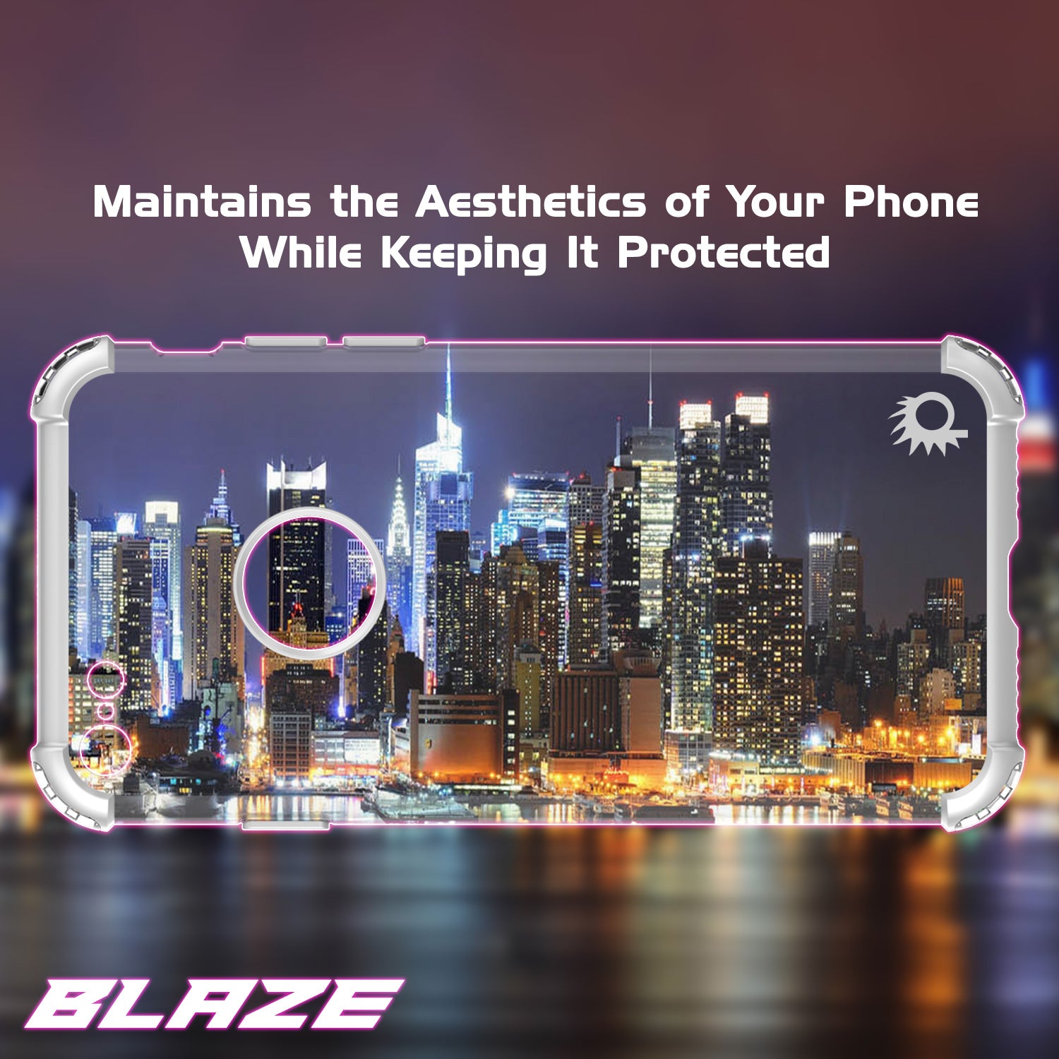 iPhone 8 Case, Punkcase [BLAZE SILVER SERIES] Protective Cover W/ PunkShield Screen Protector