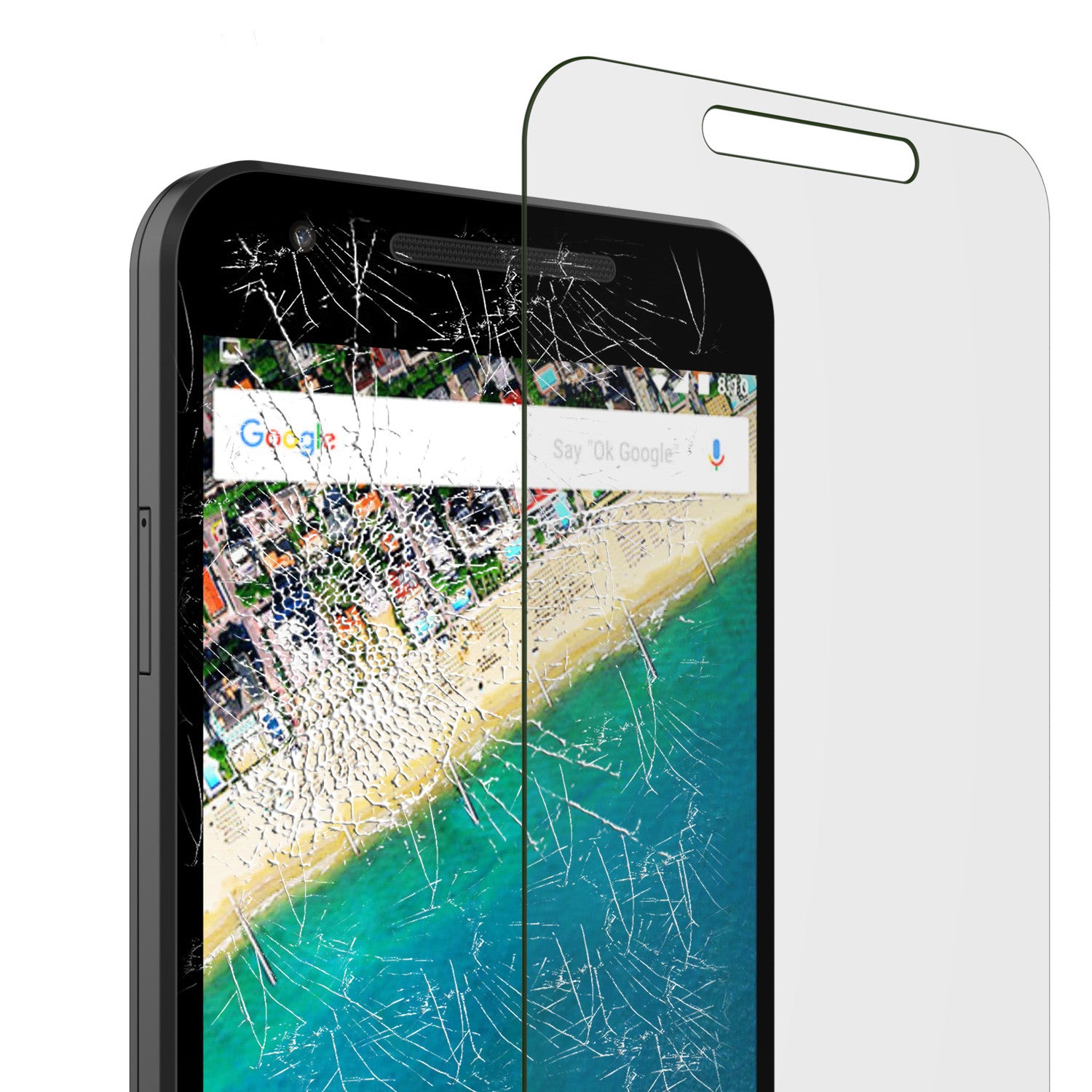 LG Nexus 5X Punkcase Glass SHIELD Tempered Glass Screen Protector 0.33mm Thick 9H Glass