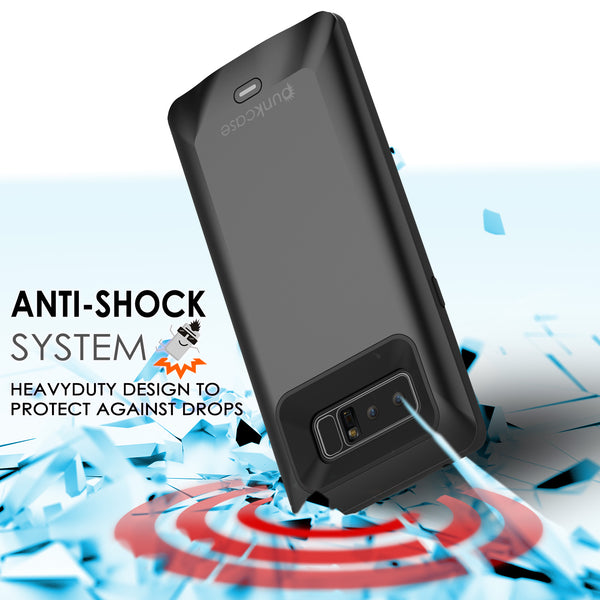 Galaxy Note 8 5000mAH Battery Charger W/ USB Port Slim Case [Black