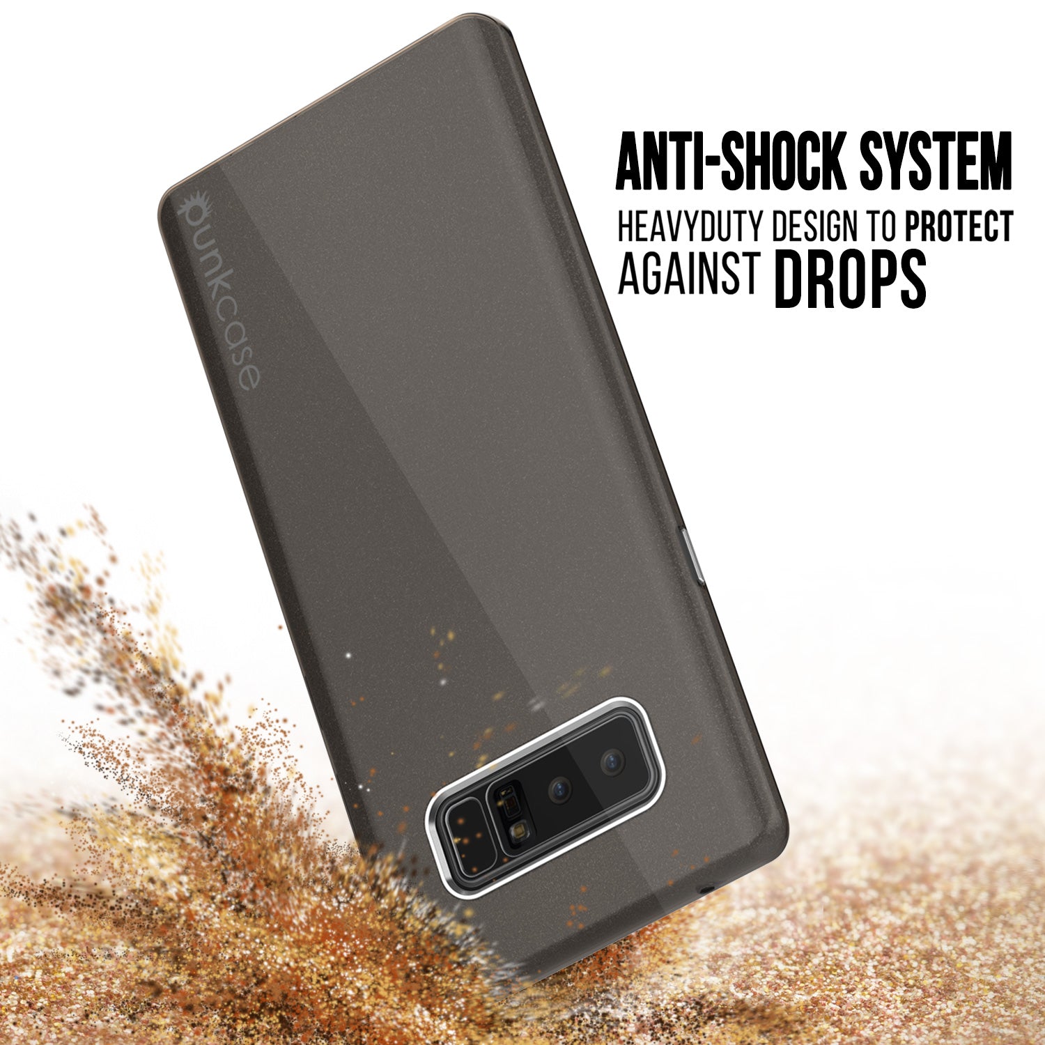 Galaxy Note 8 Punkcase Galactic 2.0 Ultra Slim Case | Black/Grey