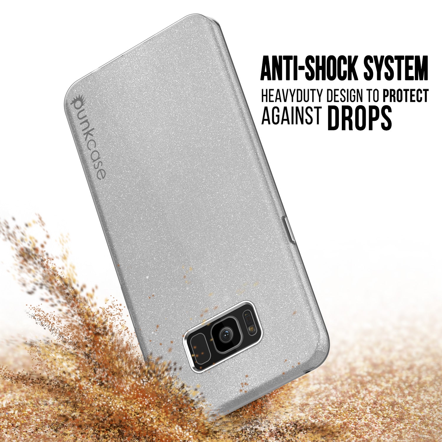 Galaxy S8 Plus Case, Punkcase Galactic 2.0 Series Ultra Slim Protective Armor TPU Cover [Silver]