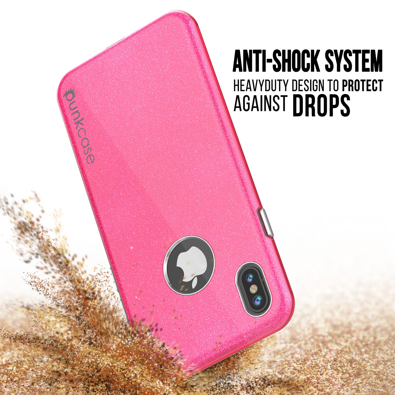 iPhone X Case, Punkcase Galactic 2.0 Series Ultra Slim w/ Tempered Glass Screen Protector | [Pink]