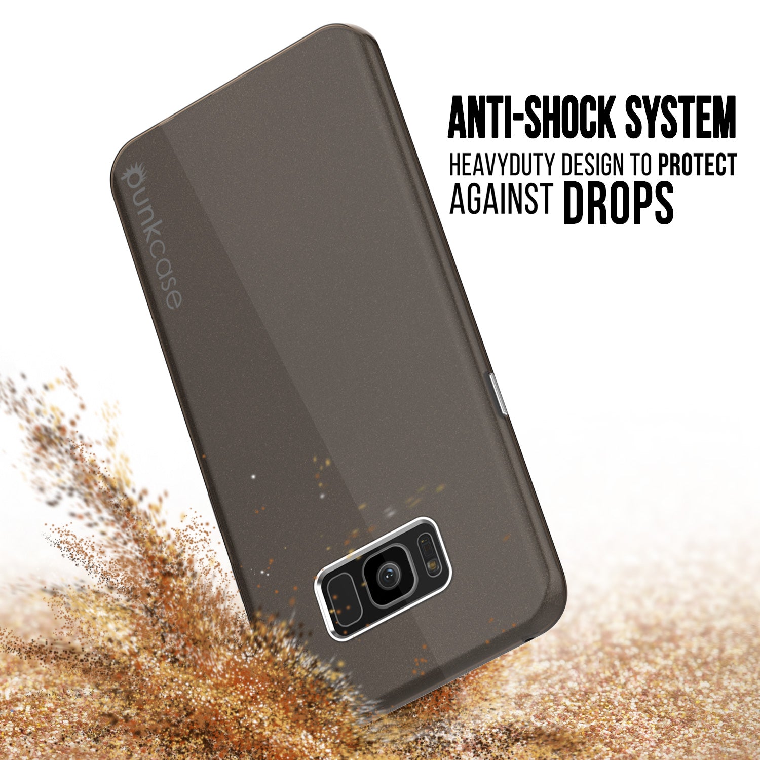 Galaxy S8 Plus Case, Punkcase Galactic 2.0 Series Ultra Slim Protective Armor TPU Cover [Black]