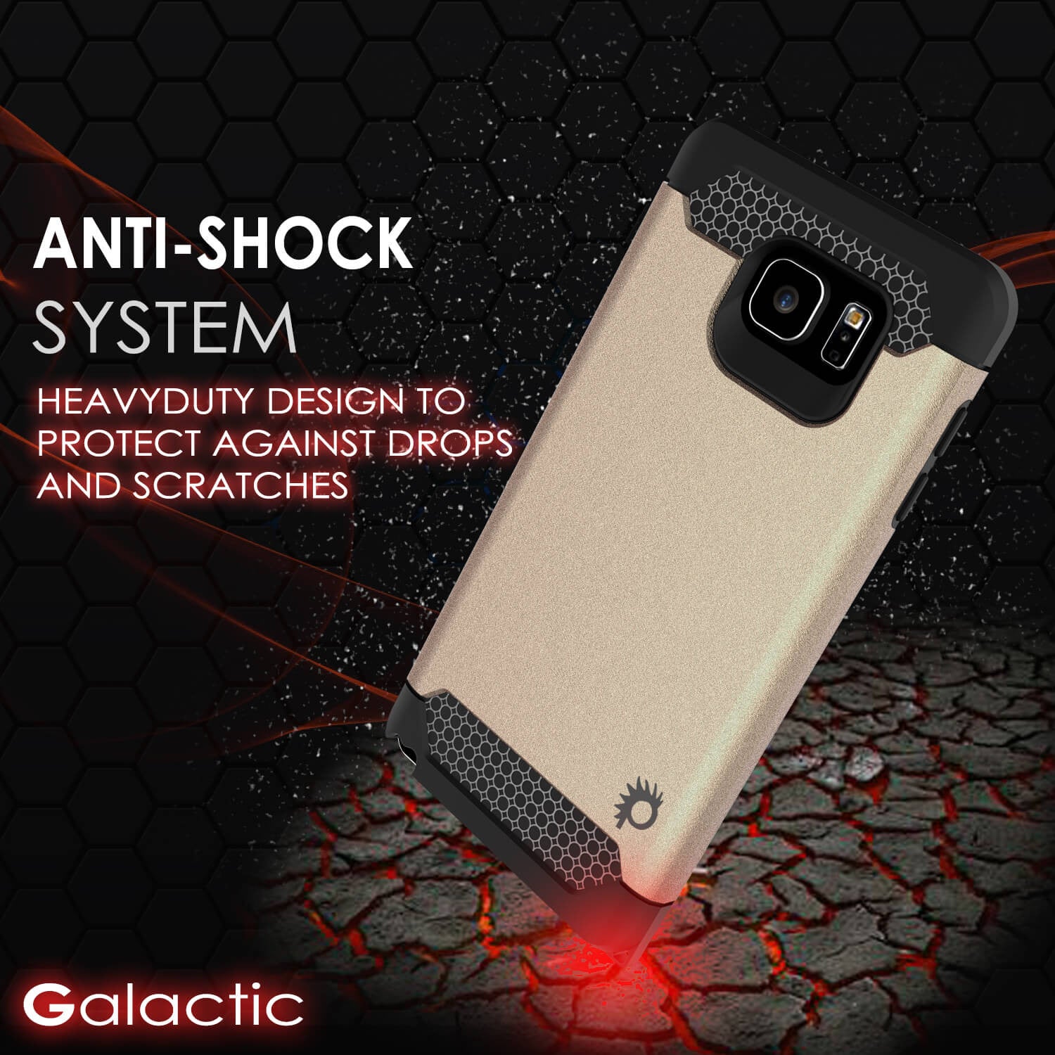 Galaxy Note 5 Case PunkCase Galactic Gold Series  Slim Armor Soft Cover Case w/ Tempered Glass