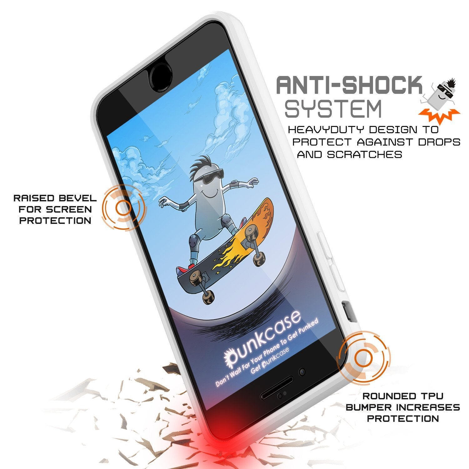 iPhone SE (4.7") Case Punkcase® LUCID 2.0 White Series w/ PUNK SHIELD Screen Protector | Ultra Fit