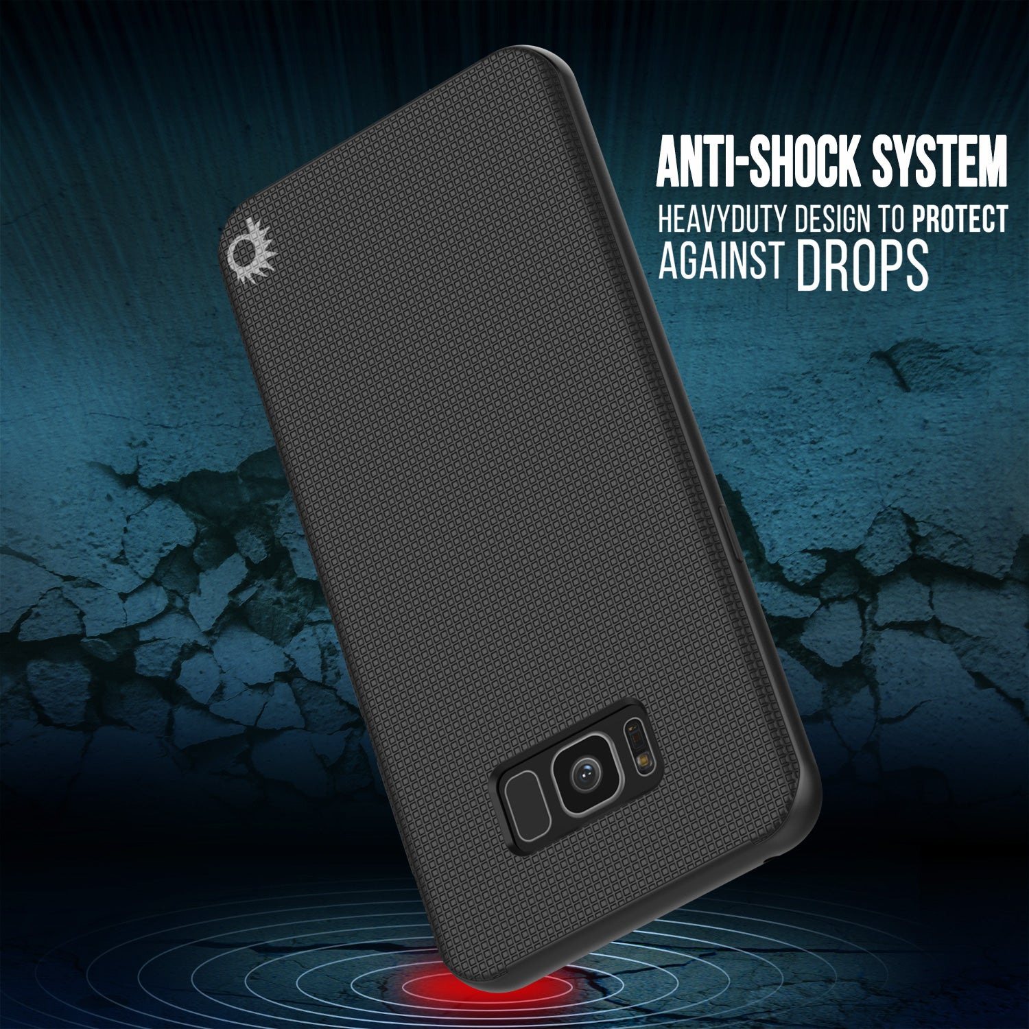 Galaxy S8 Plus Case, PunkCase Stealth Black Series Hybrid 3-Piece Shockproof Dual Layer Cover