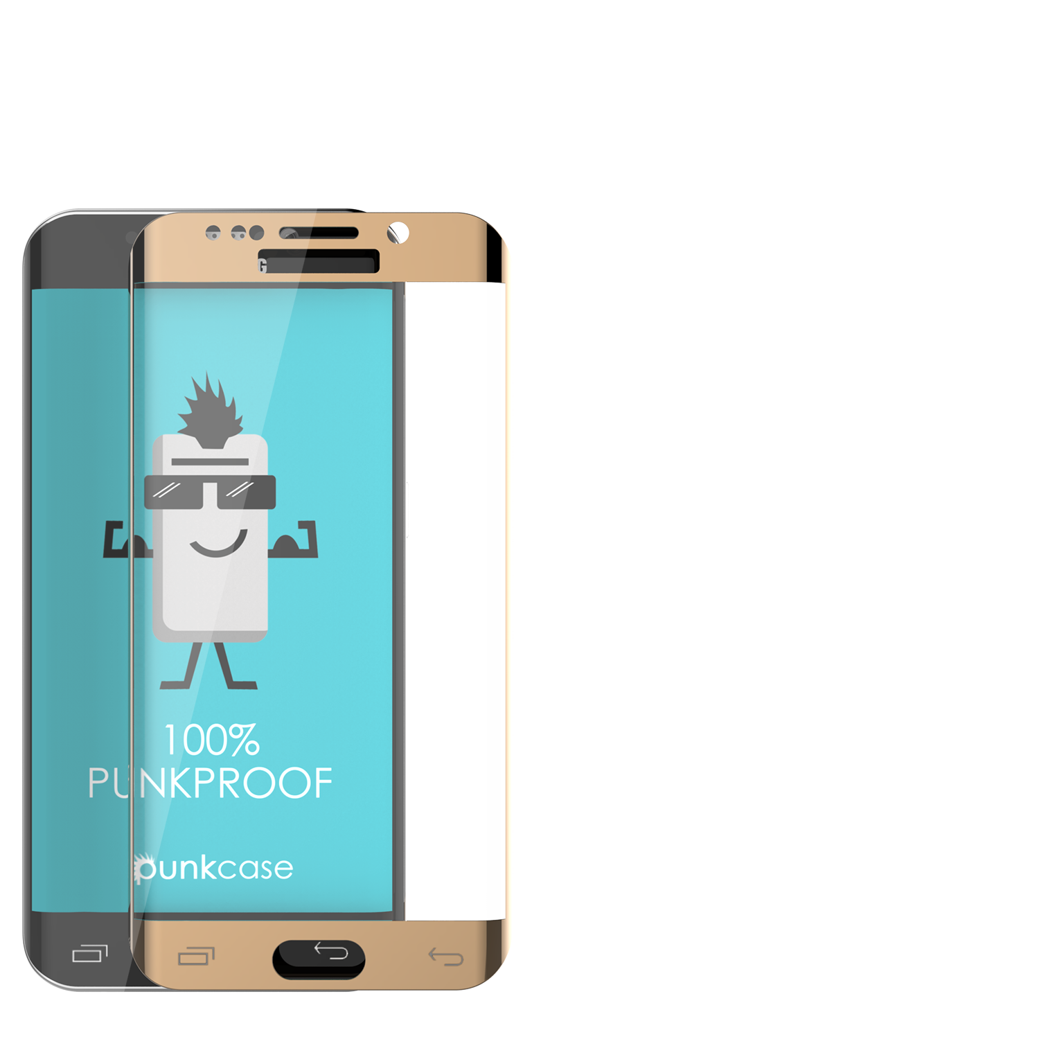 Galaxy Note 7 Gold Screen Protector, Punkcase Glass SHIELD  0.33mm Thick 9H Tempered Glass