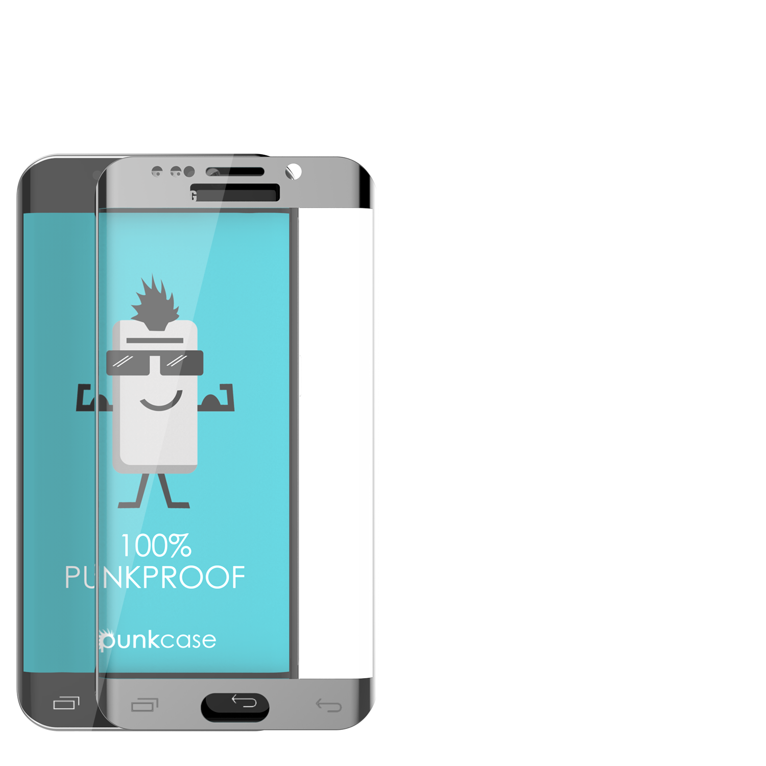 Galaxy Note 7 Silver Screen Protector, Punkcase Glass SHIELD  0.33mm Thick 9H Tempered Glass