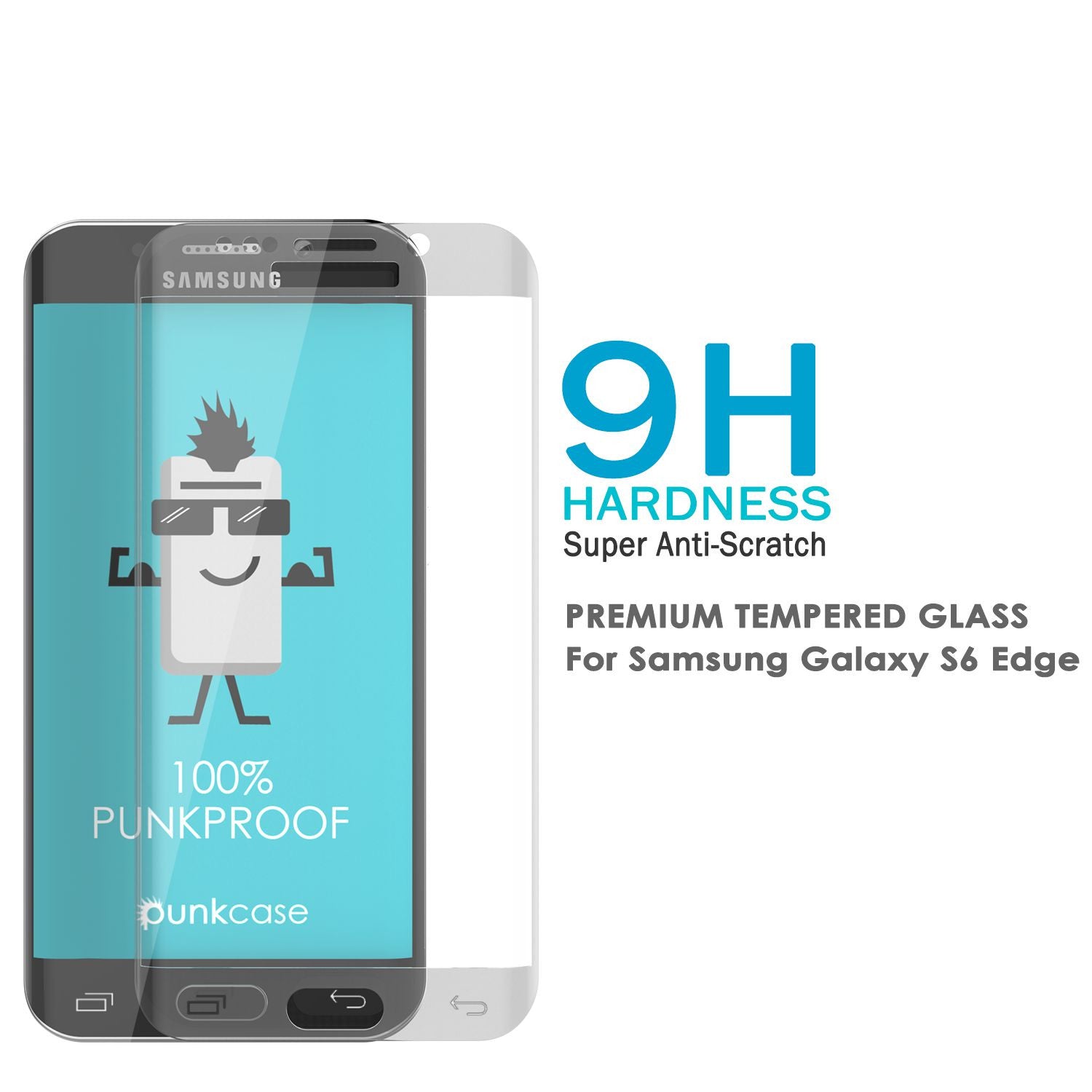 Galaxy S7 Clear Screen Protector, Punkcase Glass SHIELD Tempered Glass Protector 0.33mm Thick 9H