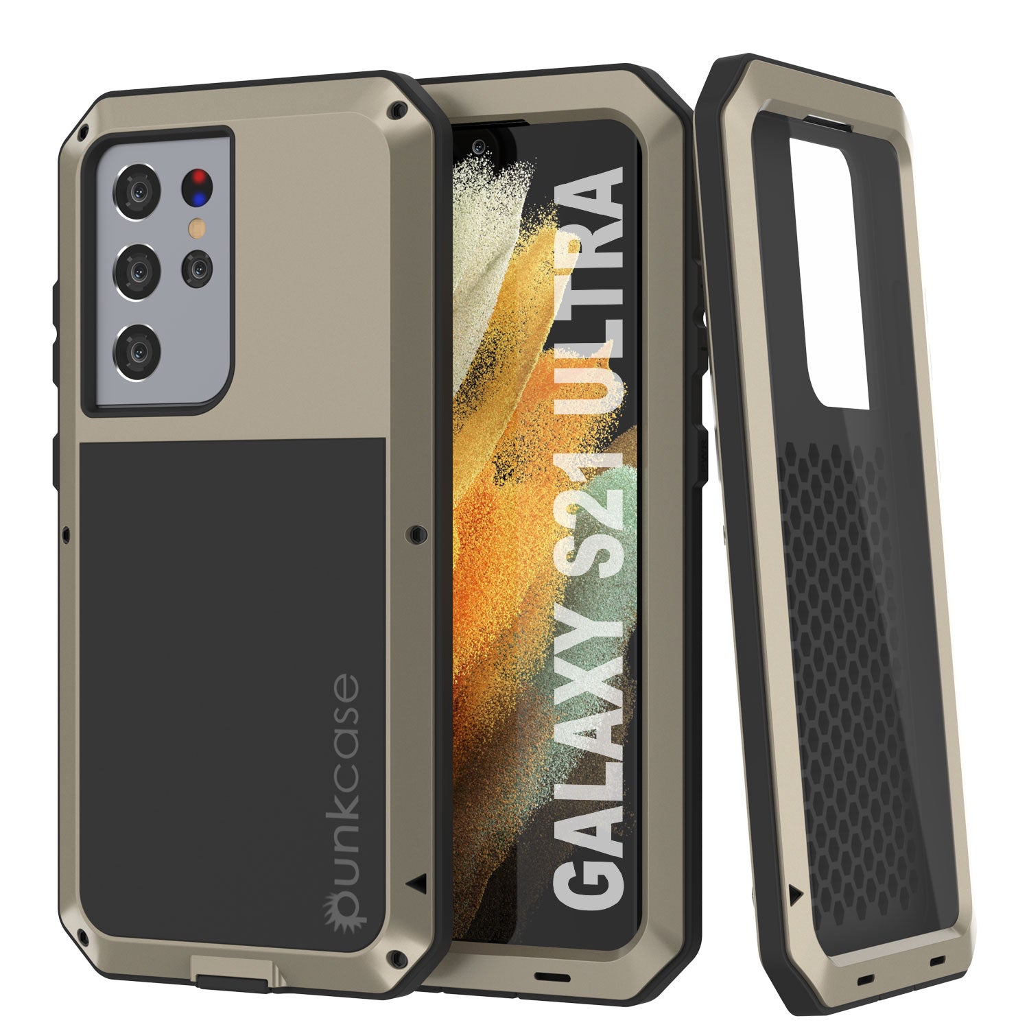 Galaxy S21 Ultra Metal Case, Heavy Duty Military Grade Rugged
