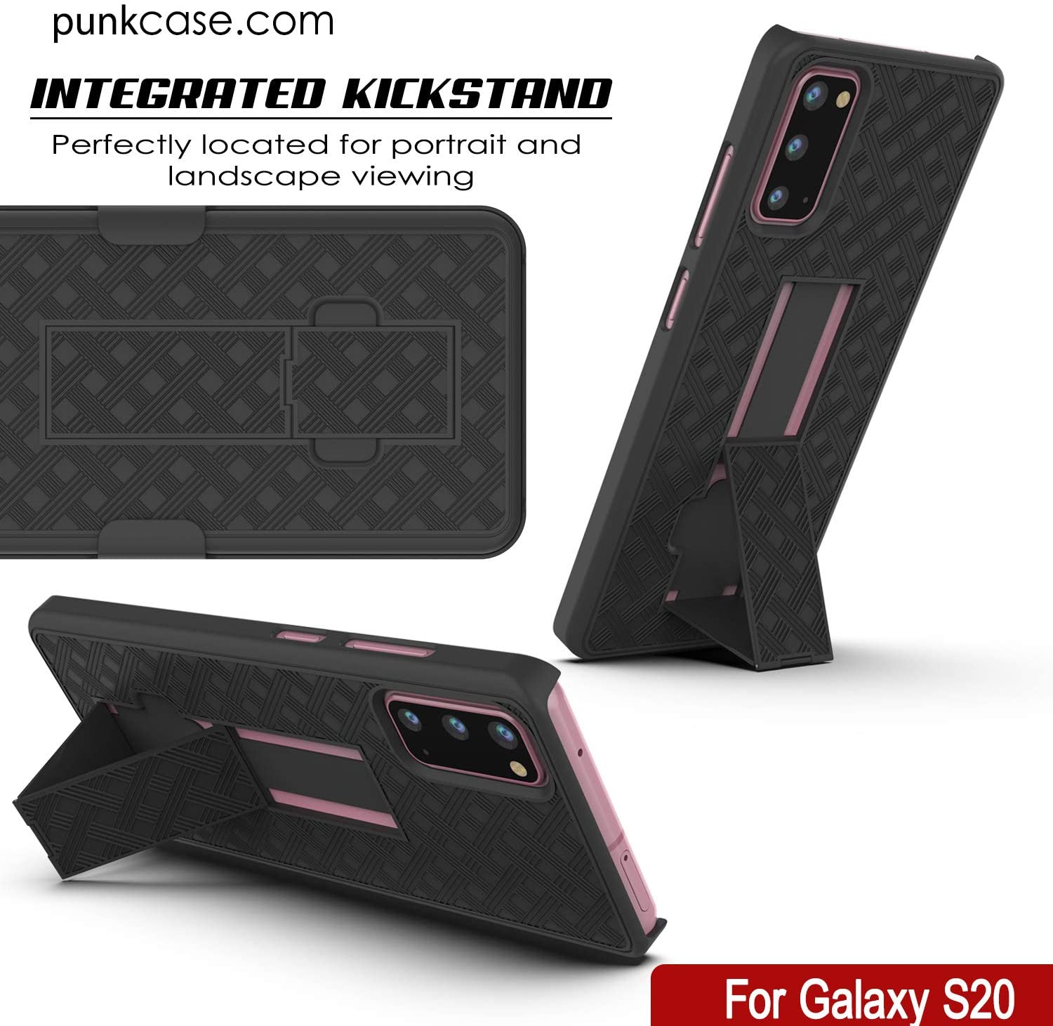 Galaxy S24 Case, Punkcase Holster Belt Clip With Screen Protector [Black]