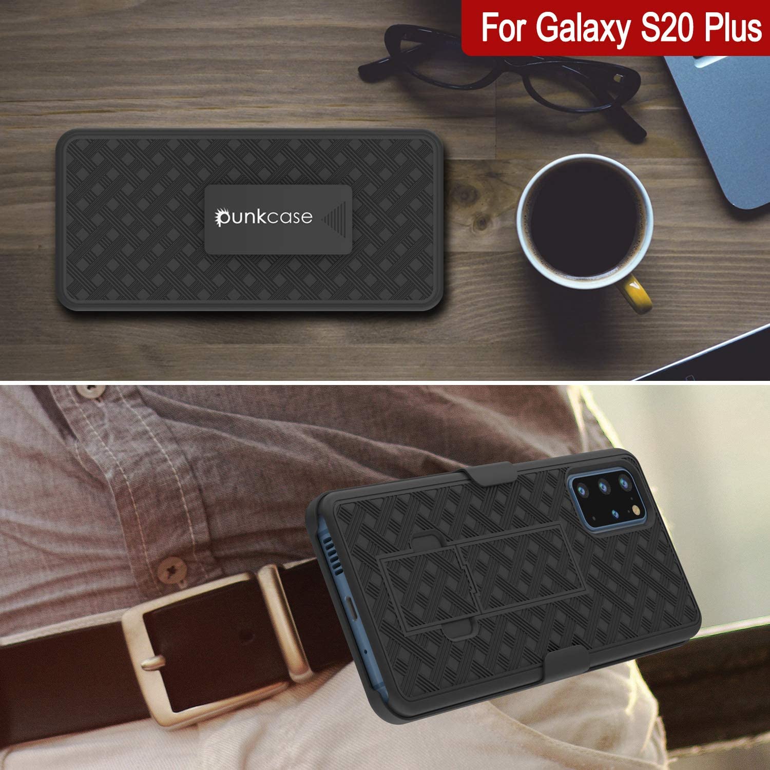 Galaxy S24 Plus Case, Punkcase Holster Belt Clip With Screen Protector [Purple]