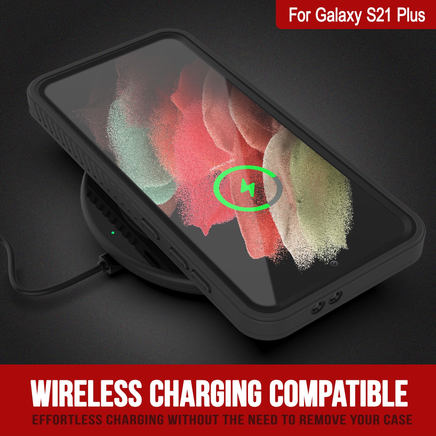 Galaxy S21+ Plus Water/Shockproof [Extreme Series] With Screen Protector Case [Black]