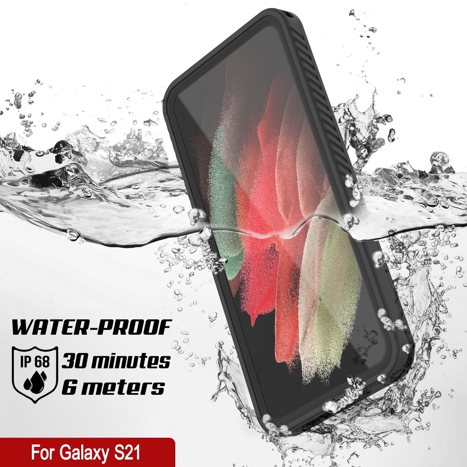 Galaxy S21 FE Water/Shockproof [Extreme Series] With Screen Protector Case [Black]